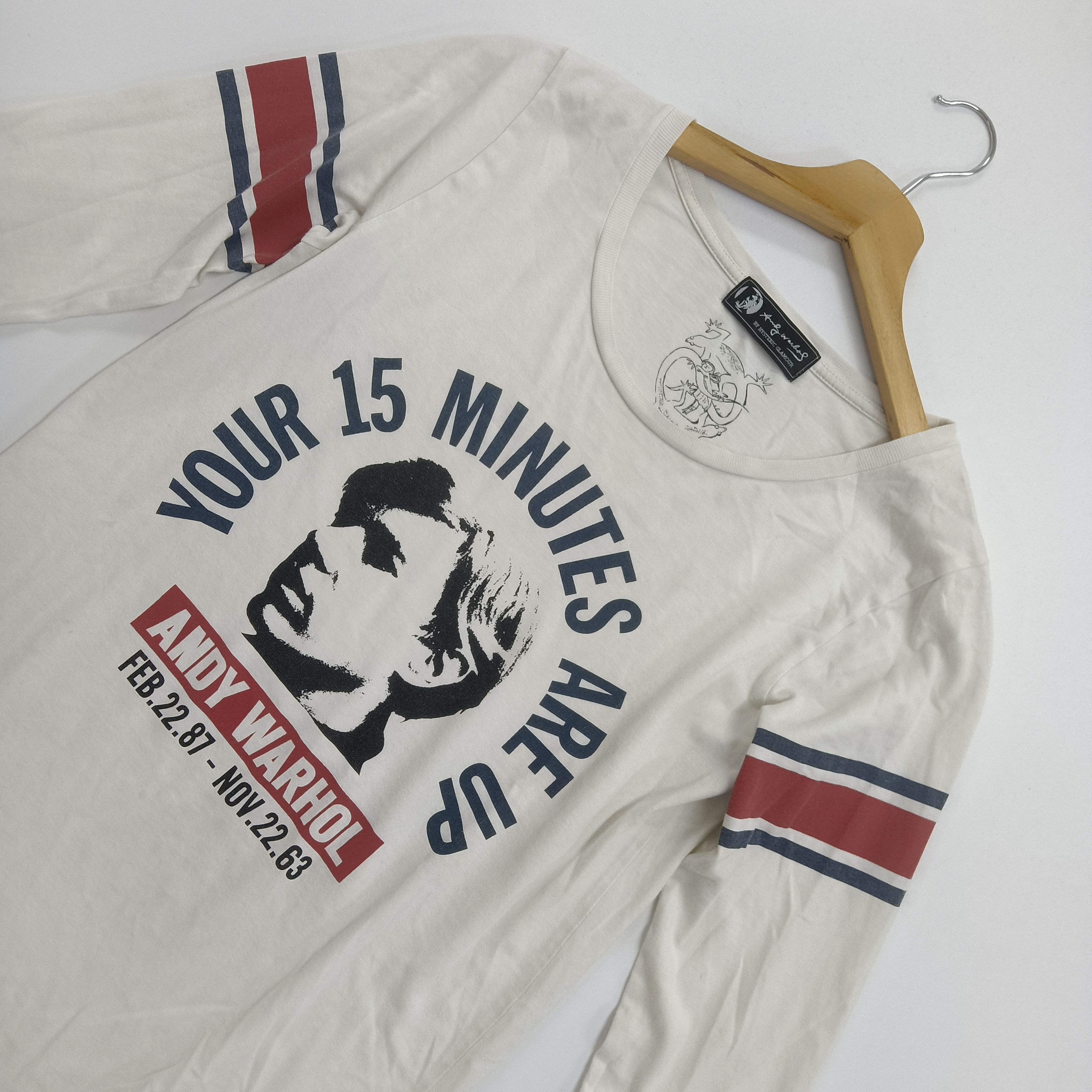 Andy Warhol × Hysteric Glamour Hysteric Glamour x Andy Warhol Your 15 Minutes Are Up #C Size US M / EU 48-50 / 2 - 3 Thumbnail