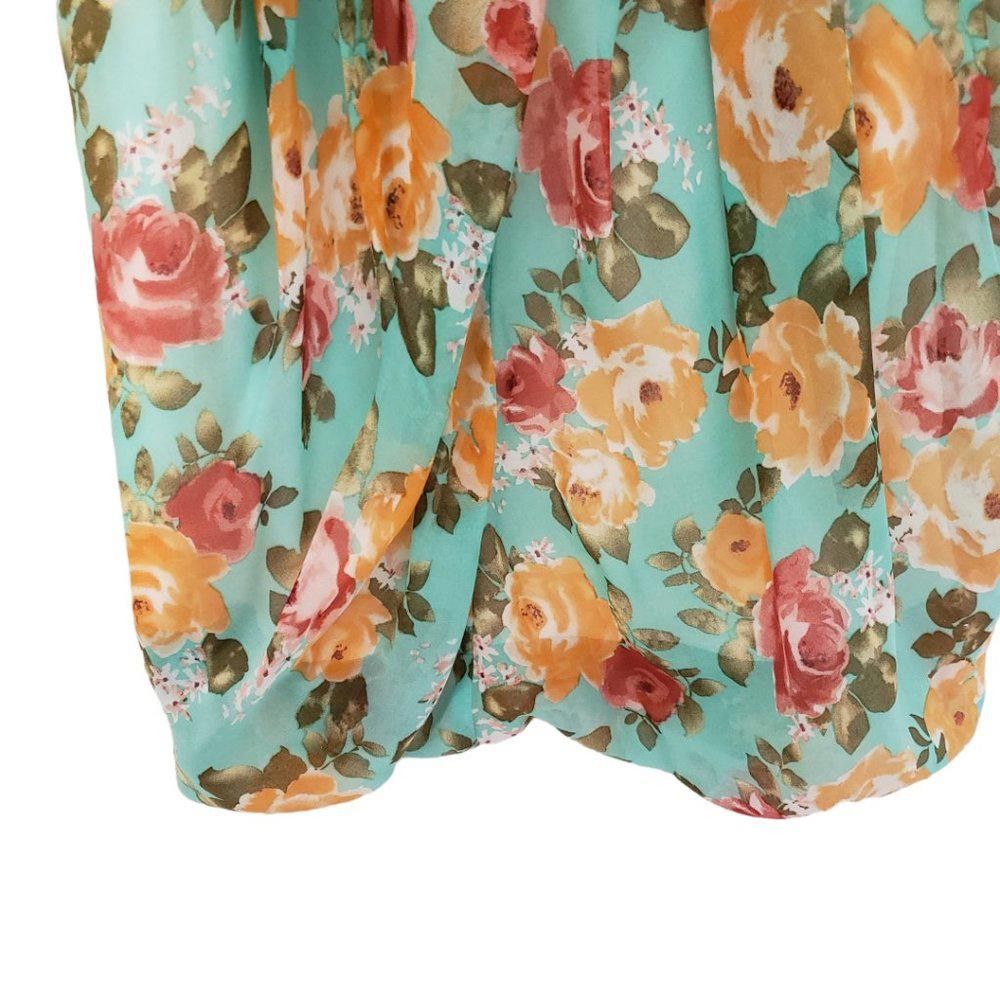 Forever 21 CT196a Juniors Forever 21 Strapless Floral Lined top M/M Size M / US 6-8 / IT 42-44 - 4 Thumbnail