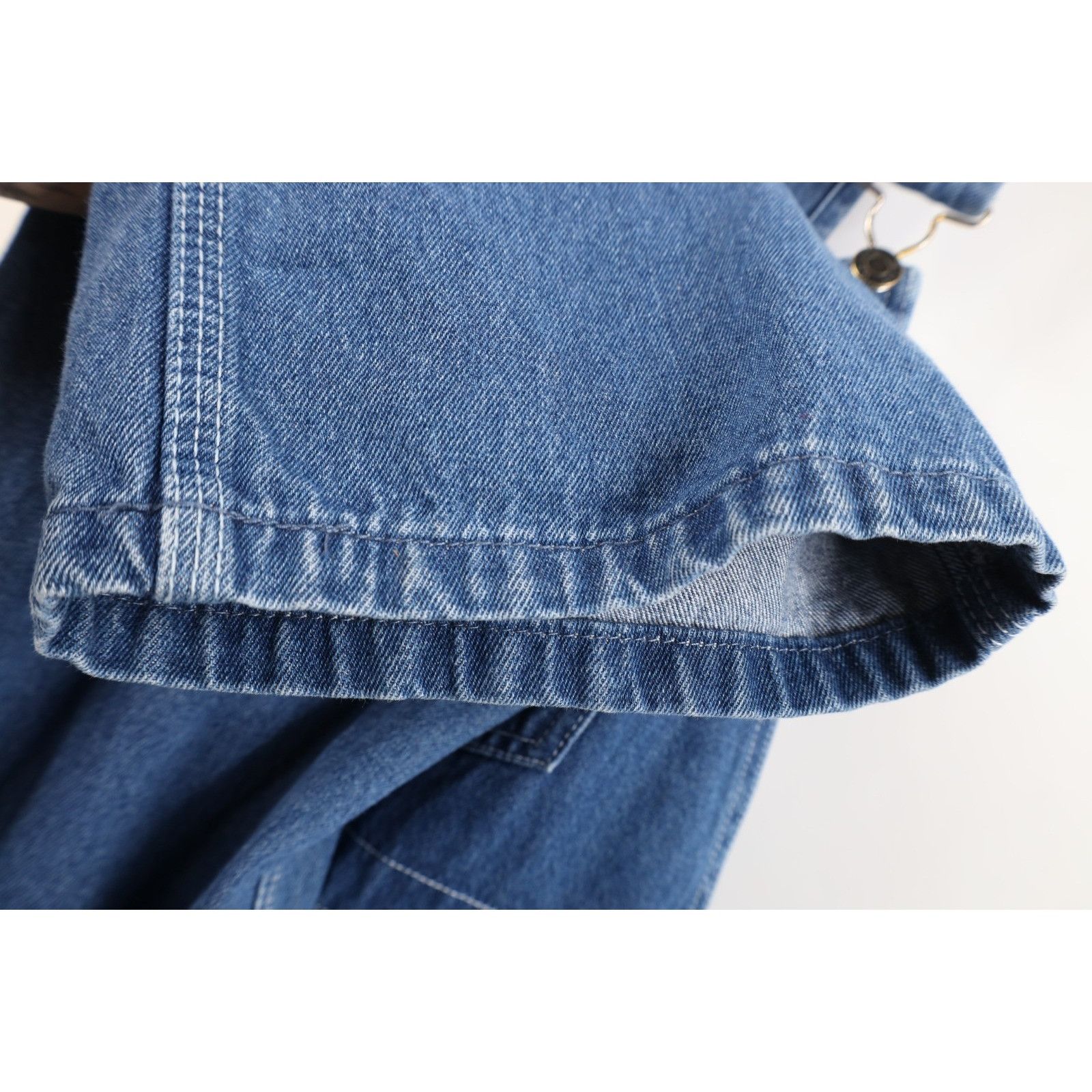 Vintage Vintage 90s Streetwear Distressed Wide Leg Denim Overalls Size US 36 / EU 52 - 10 Thumbnail