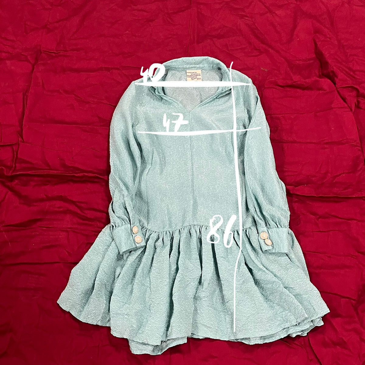Baum Und Pferdgarten Blue silk dress with buttons is available for purchase  on au PAY Market - Imported Goods Online Store Co.Ltd. | au PAY Market -  Online Shopping Site