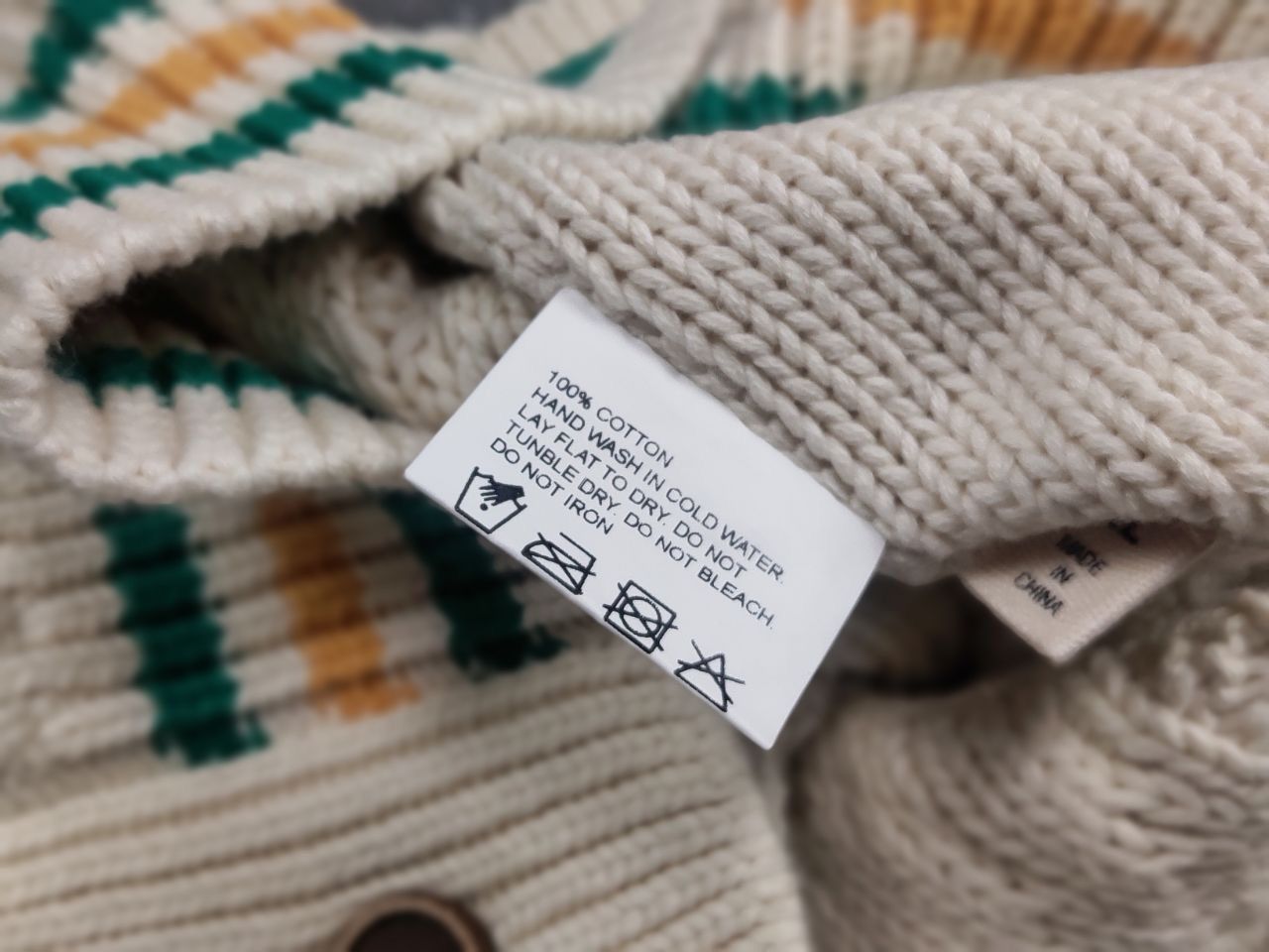 Creep Creep by Hiroshi Awai Design Beige Knit Bottom Cardigan Size US XL / EU 56 / 4 - 19 Thumbnail