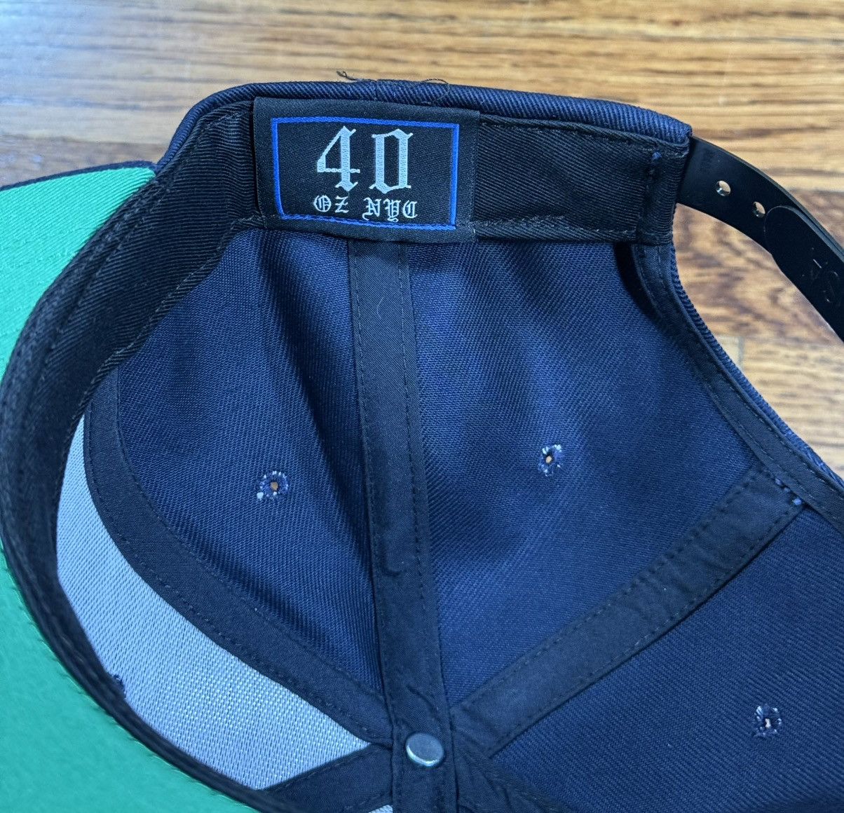 40oz NYC 40 Oz NYC SnapBack blank Hat Cap Navy Blue Unisex OS NWT Size ONE SIZE - 6 Thumbnail