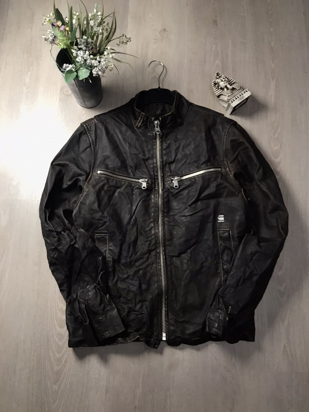 G-Star G Star Raw Engine Leather JKT Y2K Rare Hype Size US L / EU 52-54 / 3 - 1 Thumbnail