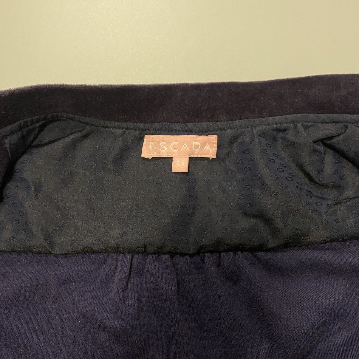 Escada Escada Women’s S Velour Velvet Boomber Jacket Size S / US 4 / IT 40 - 12 Thumbnail