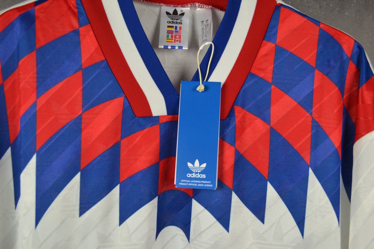 Adidas Olympique Lyonnais Lyon Football Shirt Soccer Adidas Retro Size US XL / EU 56 / 4 - 5 Thumbnail