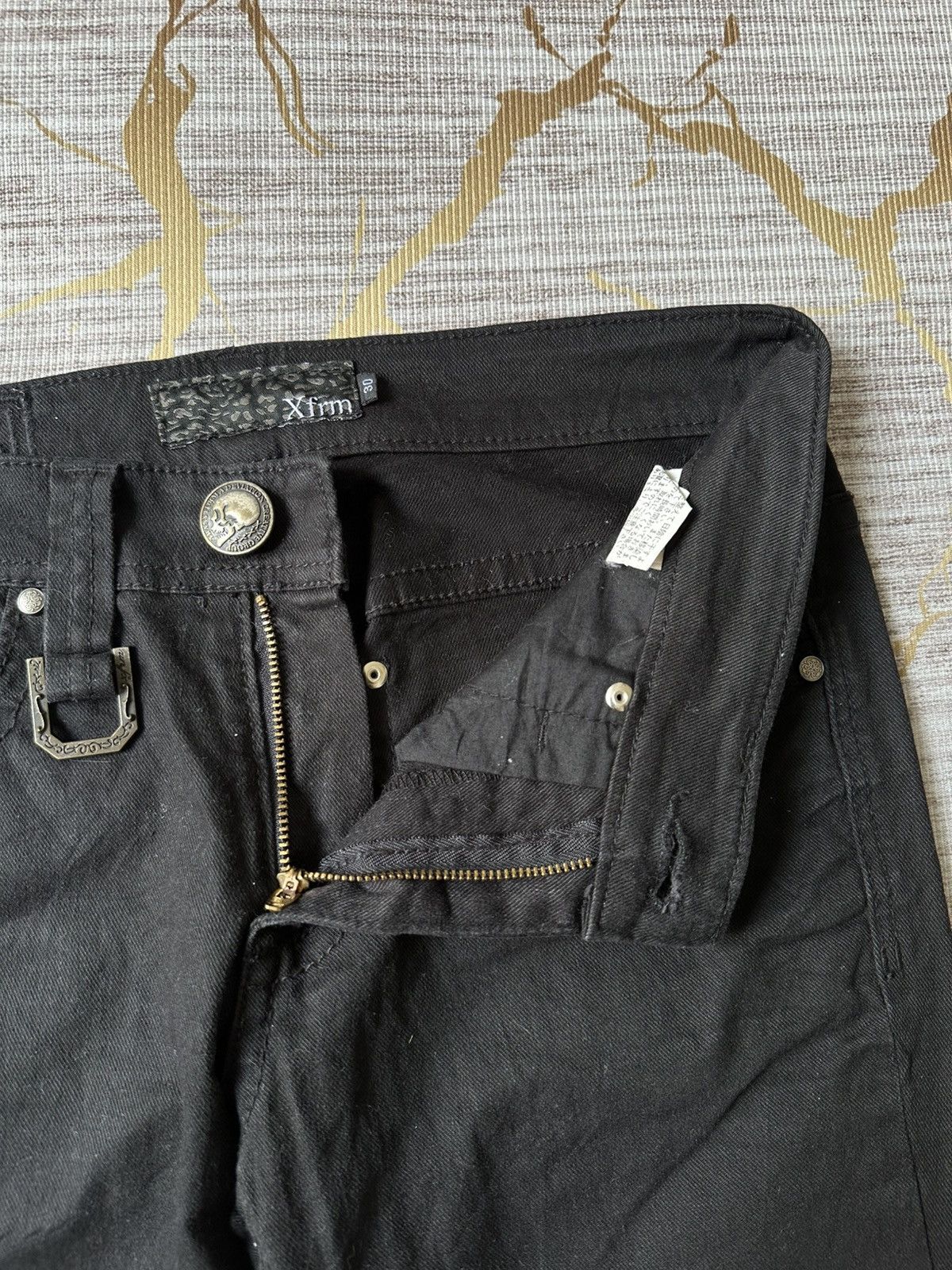 Japanese Brand XFRM Japan Black Jeans Size US 29 - 9 Thumbnail