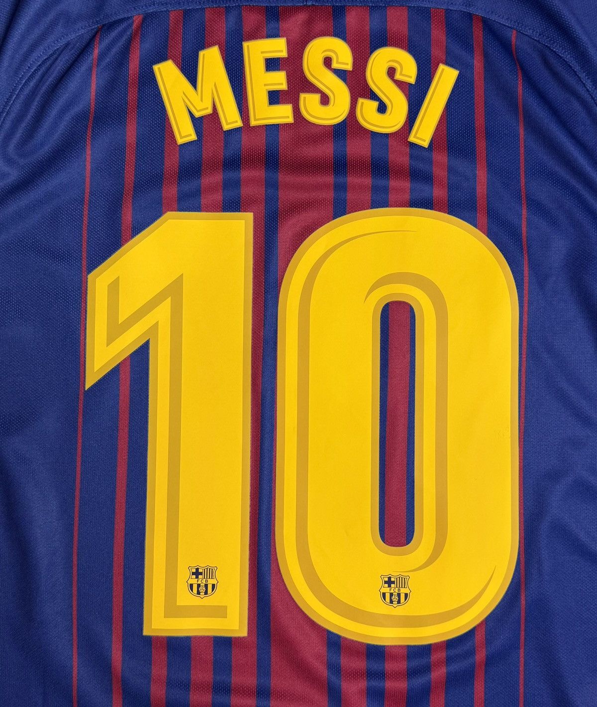 Nike Barcelona 2017 2018 Home Shirt Soccer Jersey Nike #10 Messi Size US S / EU 44-46 / 1 - 5 Thumbnail