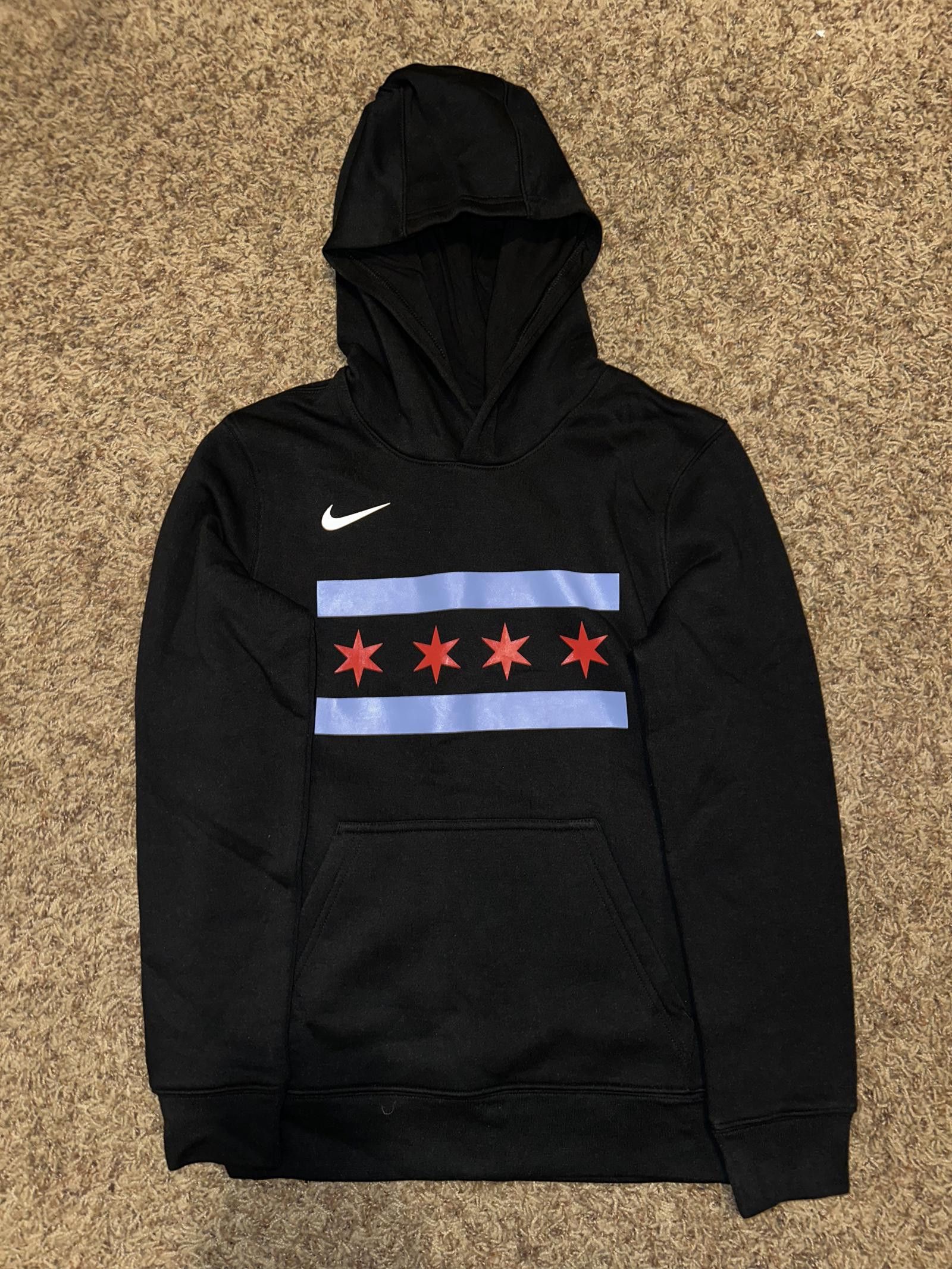 Chicago Bulls Nike Youth 2018/19 City Edition Essential Pullover Hoodie - Black