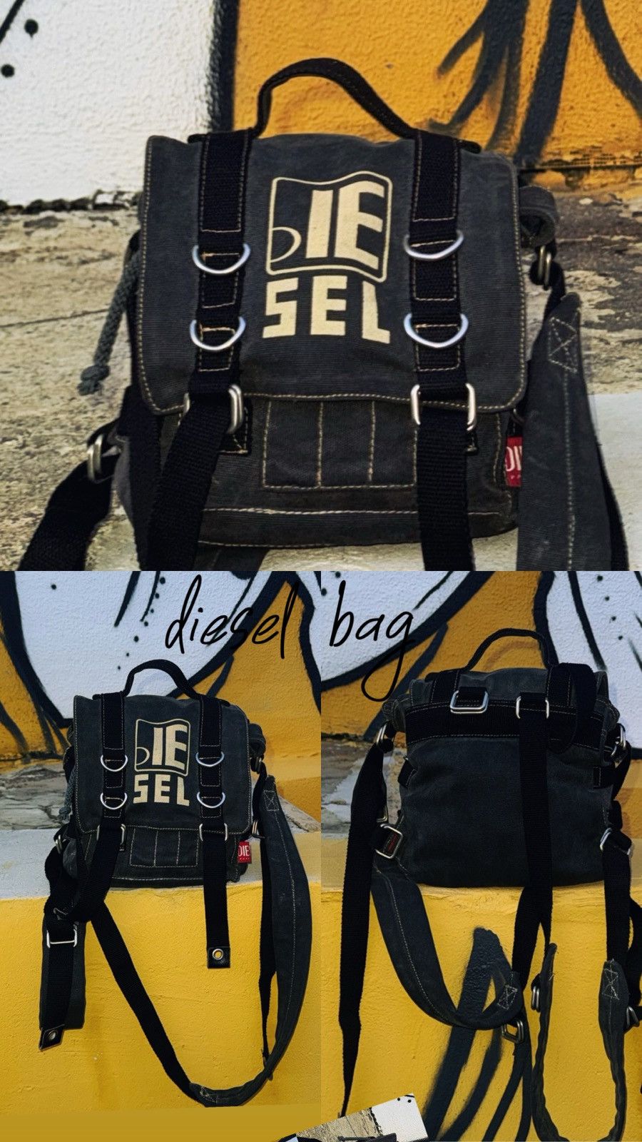 Diesel Diesel vintage bag/backpack Size ONE SIZE - 9 Thumbnail