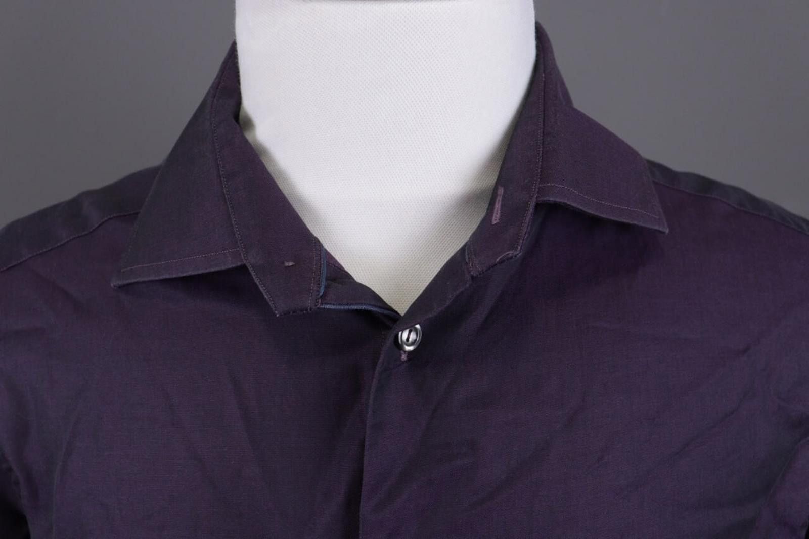 Eton Eton Contemporary Purple Signature Twill Shirt Size 42 / 16 Size US M / EU 48-50 / 2 - 7 Thumbnail