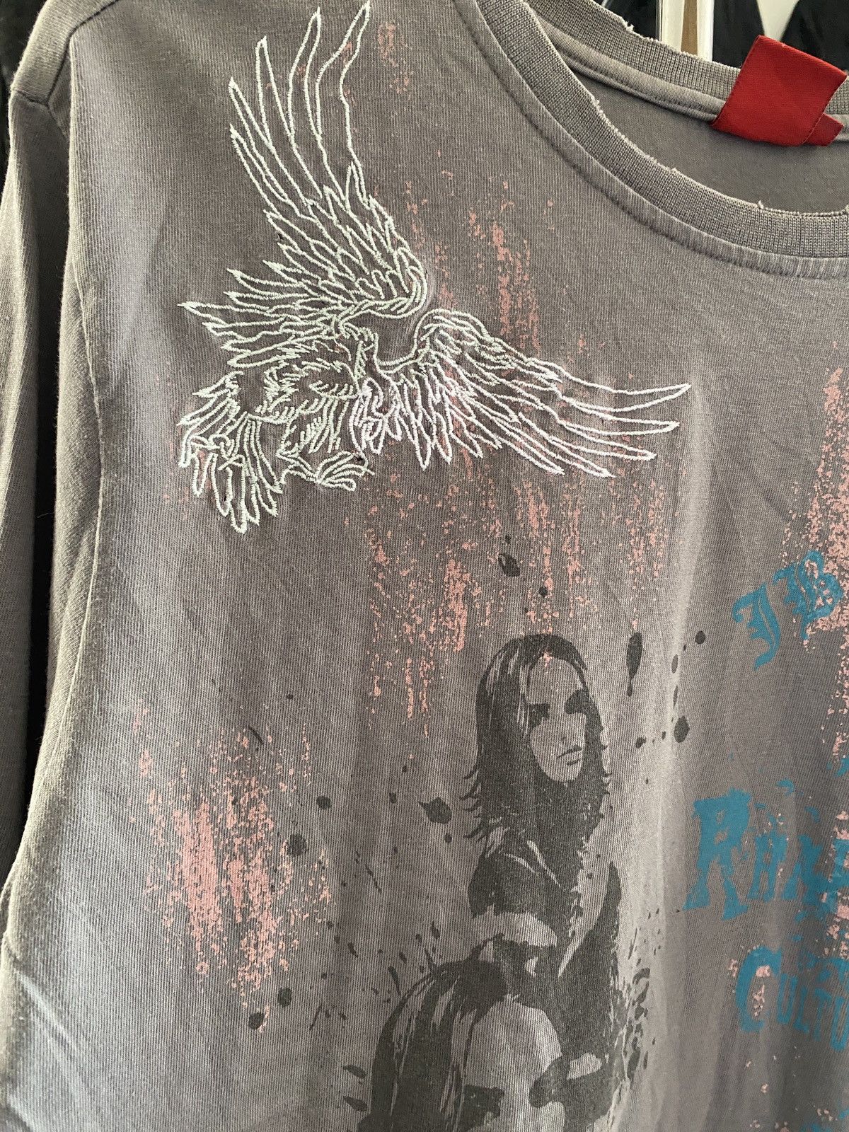 Hysteric Glamour Japanese Jambange Distressed Poem Punk Grunge longsleeve tee Size US M / EU 48-50 / 2 - 6 Thumbnail