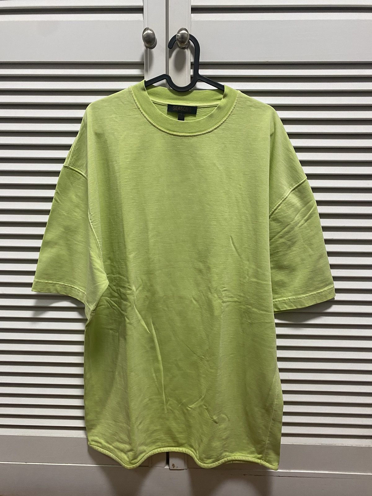 Neon green yeezy sales shirt