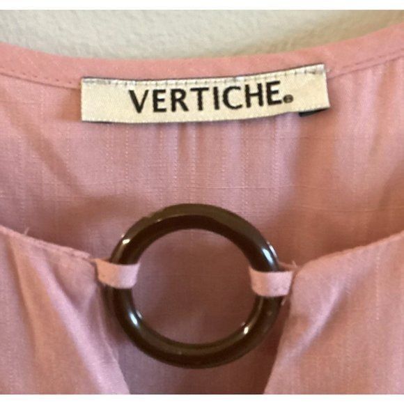 Other Pink Blouse With Ring Detail By Vertiche XL Size XL / US 12-14 / IT 48-50 - 2 Thumbnail