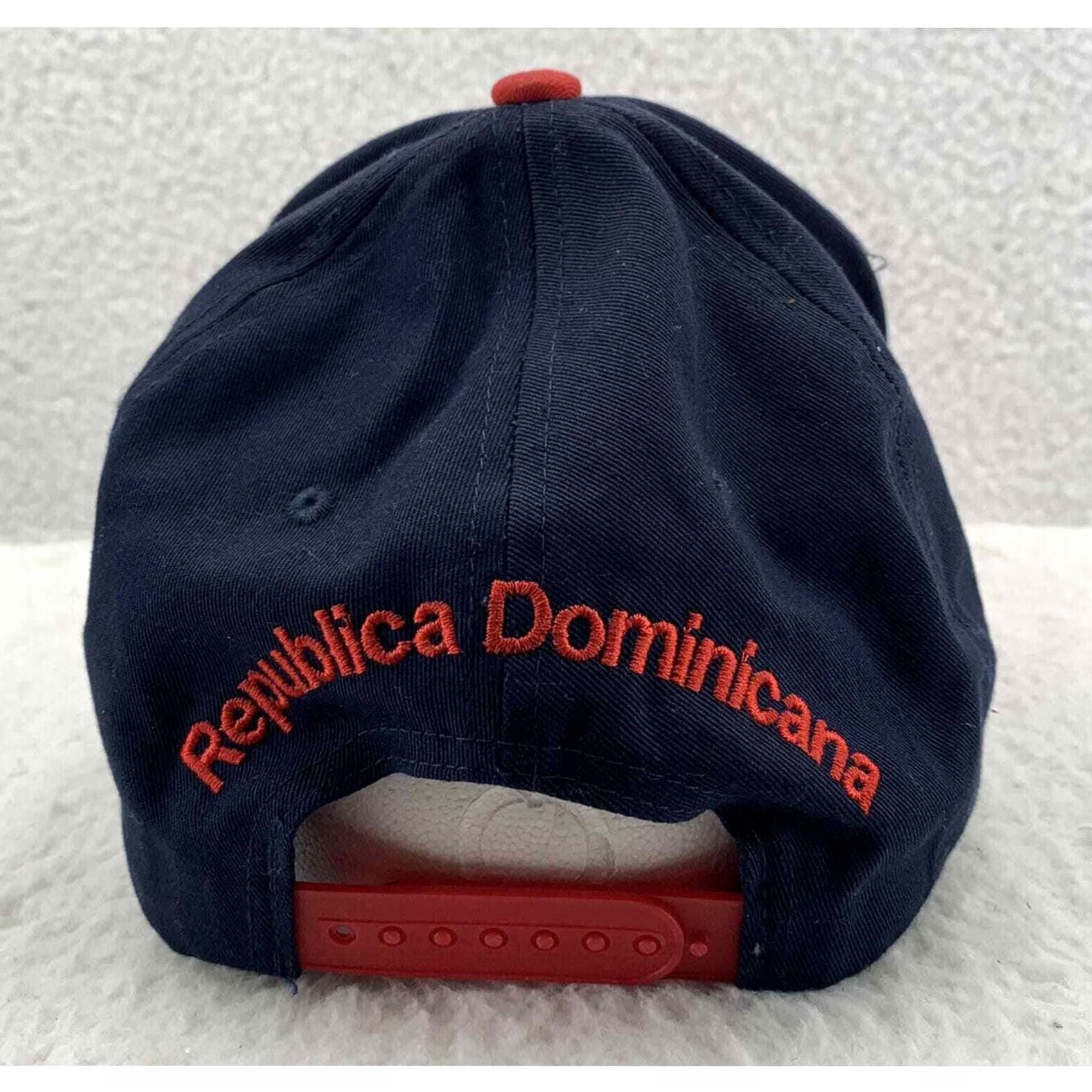 Vintage KV Sports Hat Mens Snapback OSFM Republica Dominica Flag Red Blue Size ONE SIZE - 3 Thumbnail