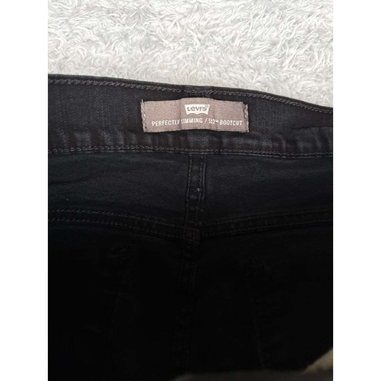 Levi's Levis Jeans Women 14 Black Denim 512 Boot 32x30 Premium Perfectly Slimming Size 36" / US 14 / IT 50 - 6 Thumbnail