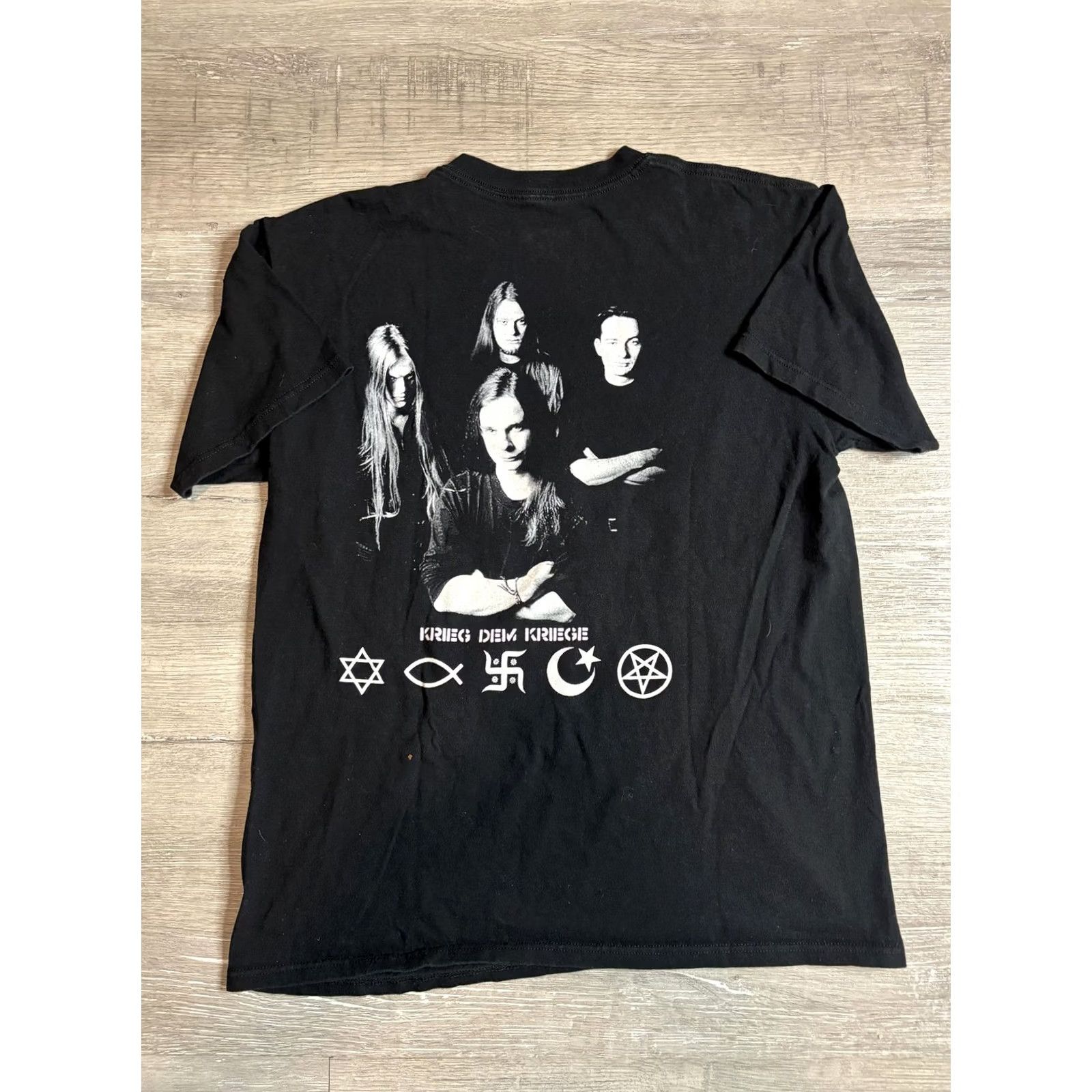 Anvil VINTAGE Carcass Shirt Mens M Black Carcass Krieg Dem Krieg Metal Band T-Shirt Size US M / EU 48-50 / 2 - 4 Thumbnail