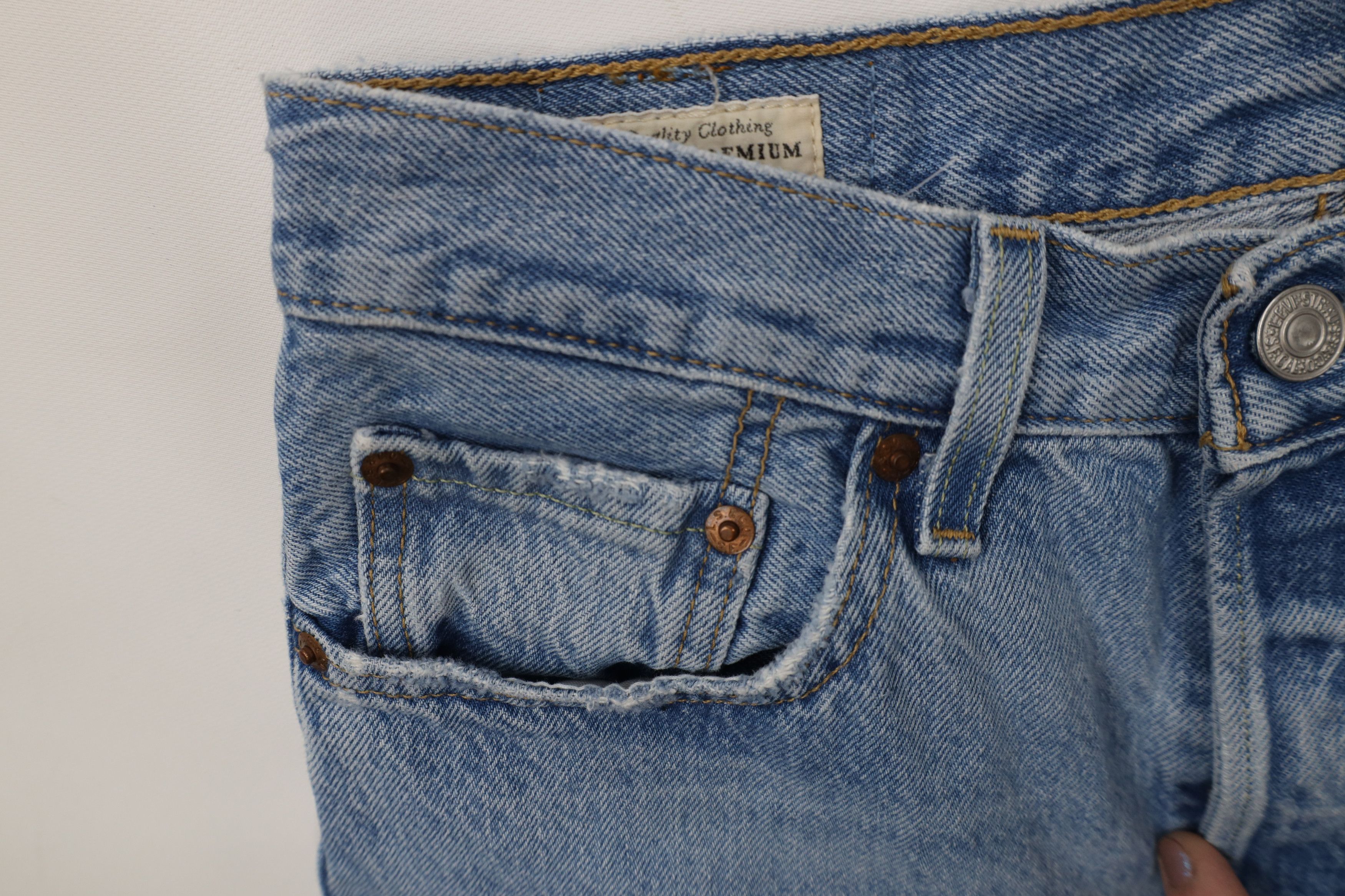 Levi's Vintage Y2K Levis 501xx Premium Original Straight Leg Jeans Size 27" / US 4 / IT 40 - 6 Thumbnail