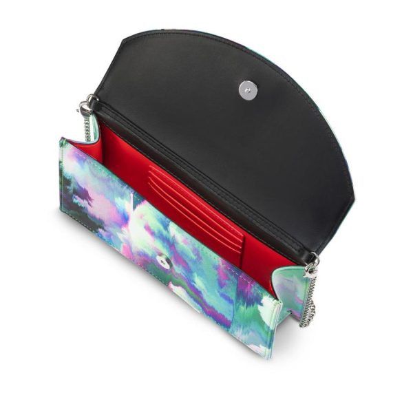 Christian Louboutin o1s1wg111124 Size: OS/ Loubi54 Crepe Clutch in Multicolor Size ONE SIZE - 3 Thumbnail