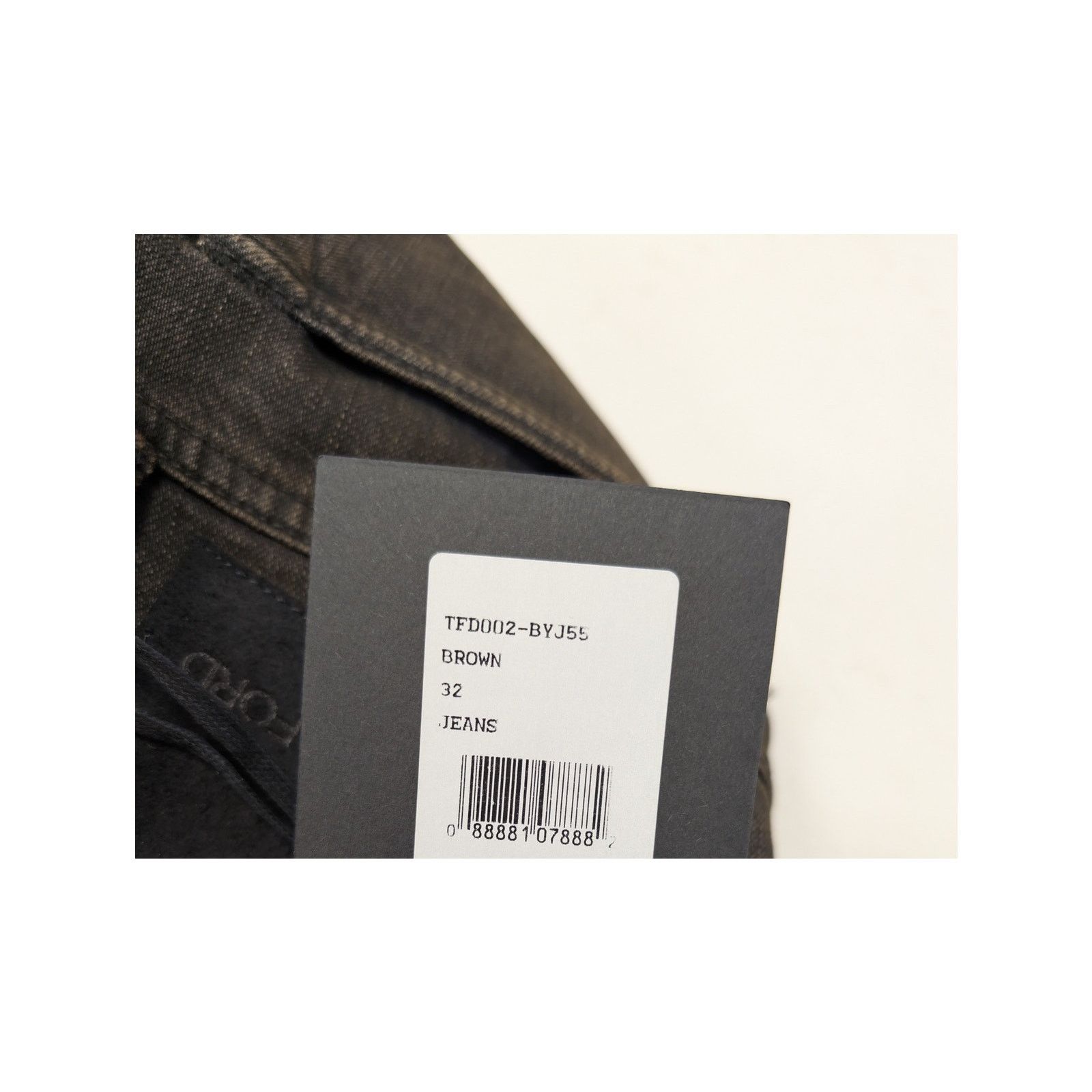 Tom Ford o1rshd1 Straight Fit Denim Jeans in Brown Size US 32 / EU 48 - 22 Thumbnail
