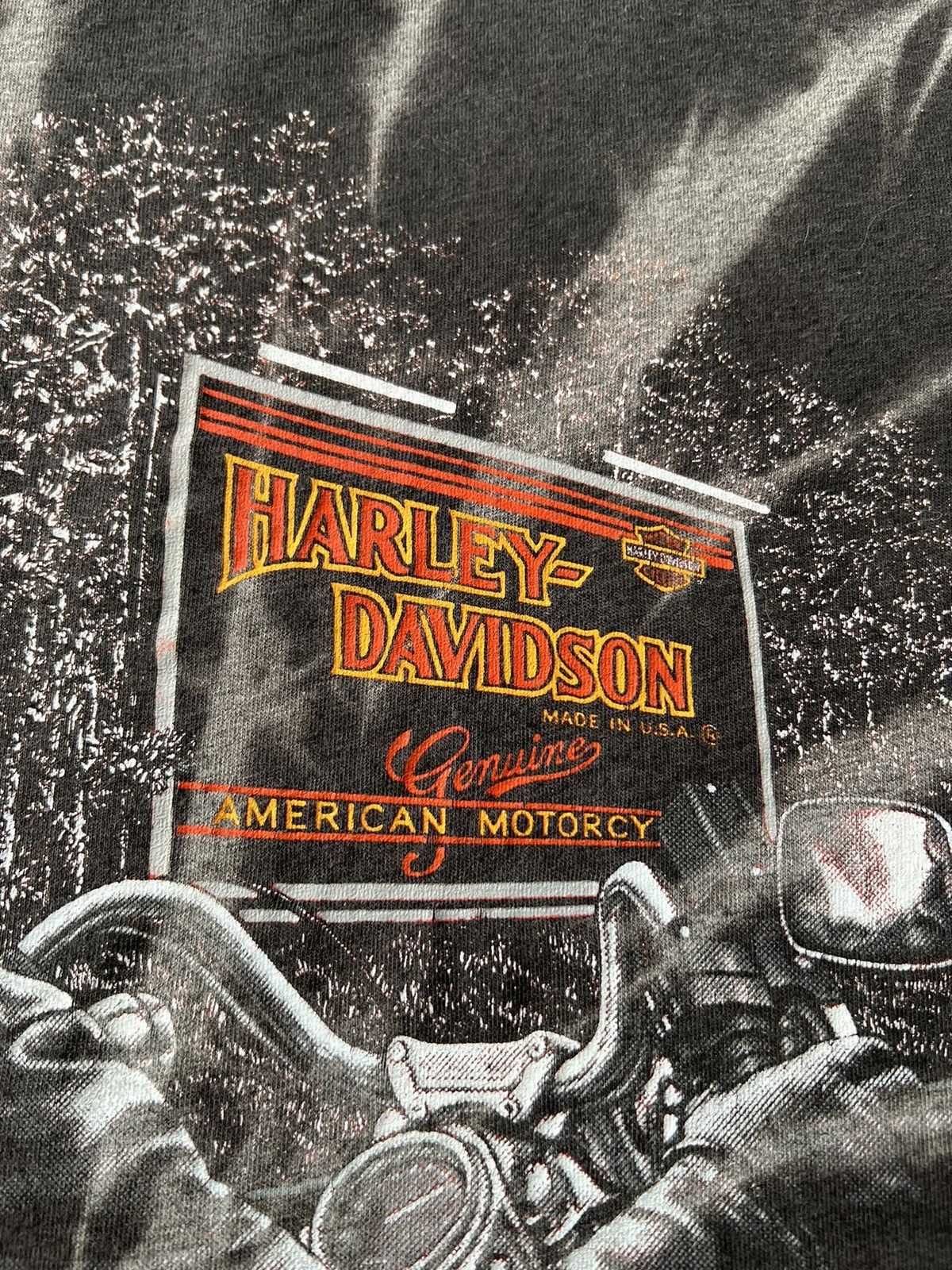 Harley Davidson Vintage 80s Harley Davidson Follow Nobody Tie Dye T-shirt Size US M / EU 48-50 / 2 - 7 Thumbnail
