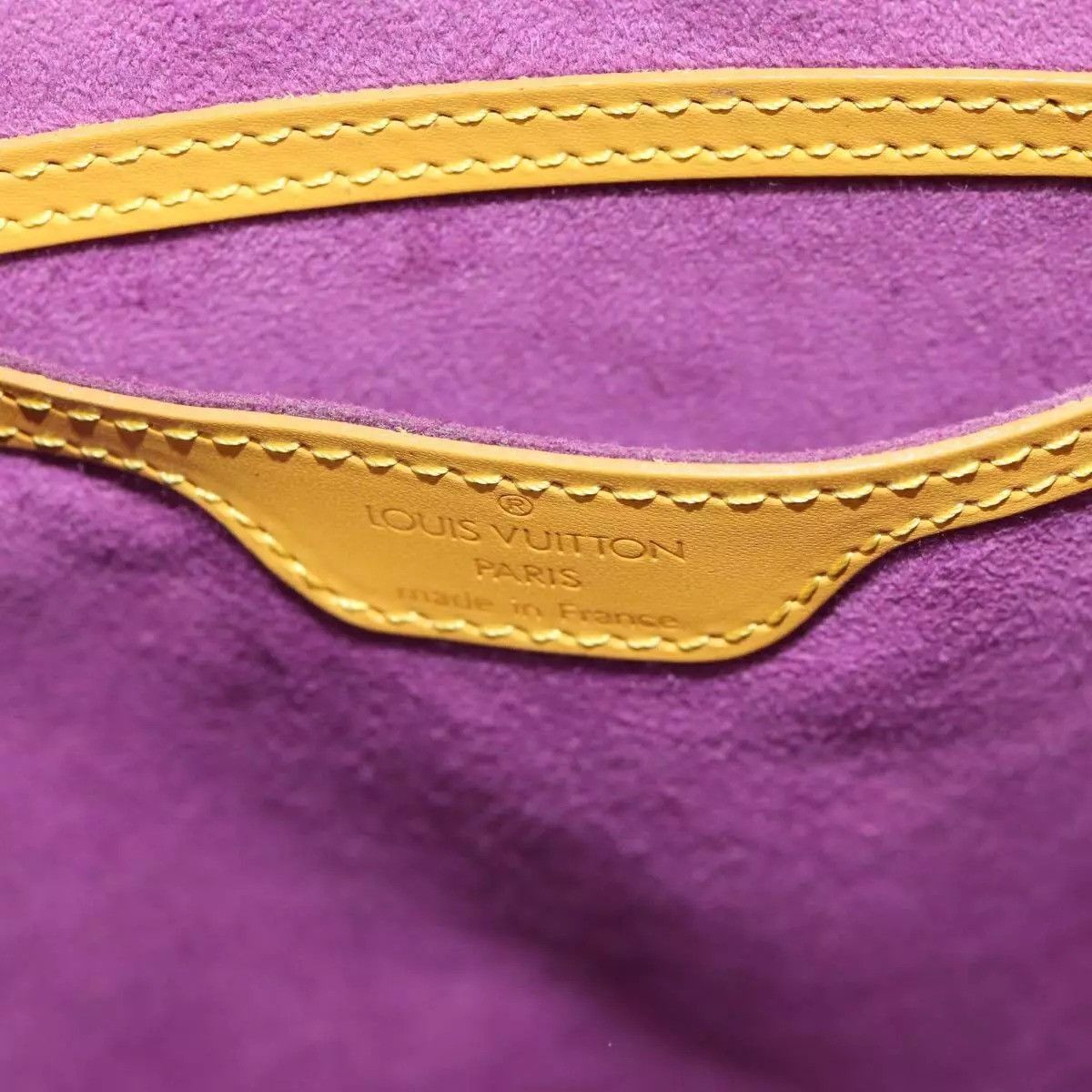Louis Vuitton LOUIS VUITTON Epi Saint Jacques Hand Bag Yellow Size ONE SIZE - 4 Thumbnail