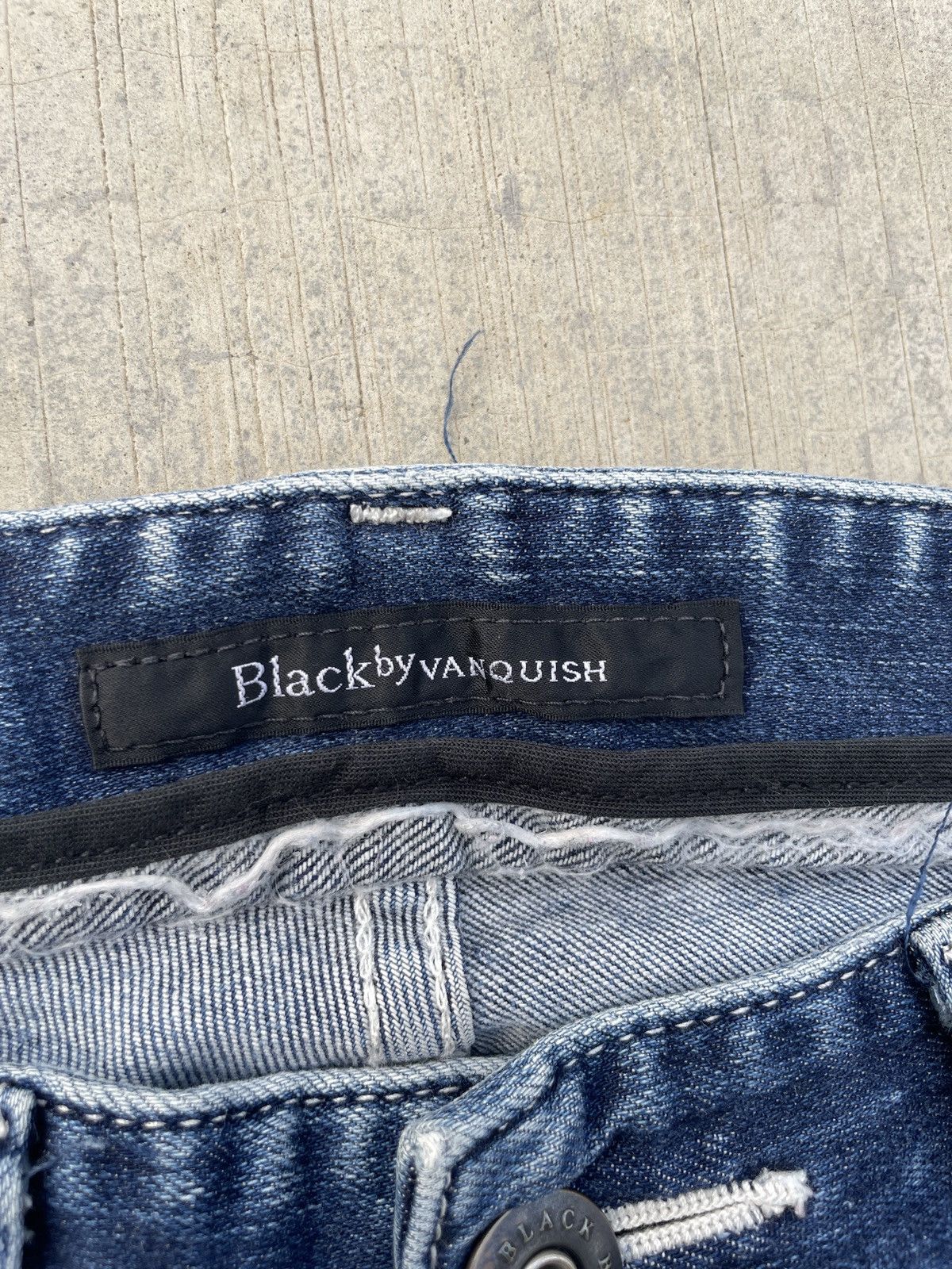 Japanese Brand 2000s JAPANESE BRAND BLACK BY VANQUISH J CUT SKINNY Size US 29 - 3 Thumbnail