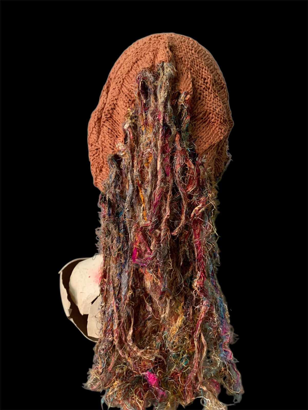 Japanese Brand × Kapital × Vintage Crochet knitted handmade hairy long big Beanie Hats Size ONE SIZE - 4 Thumbnail