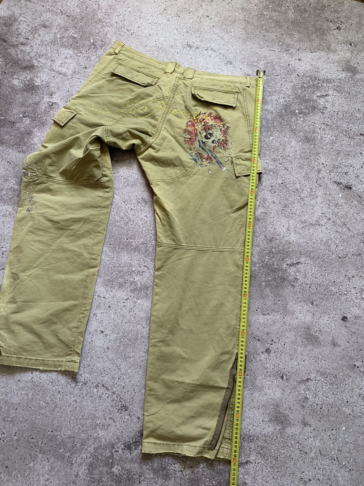 Christian Audigier Rare Ed Hardy Japanese Embroidered Parachute Cargo Pants Size US 38 / EU 54 - 14 Thumbnail