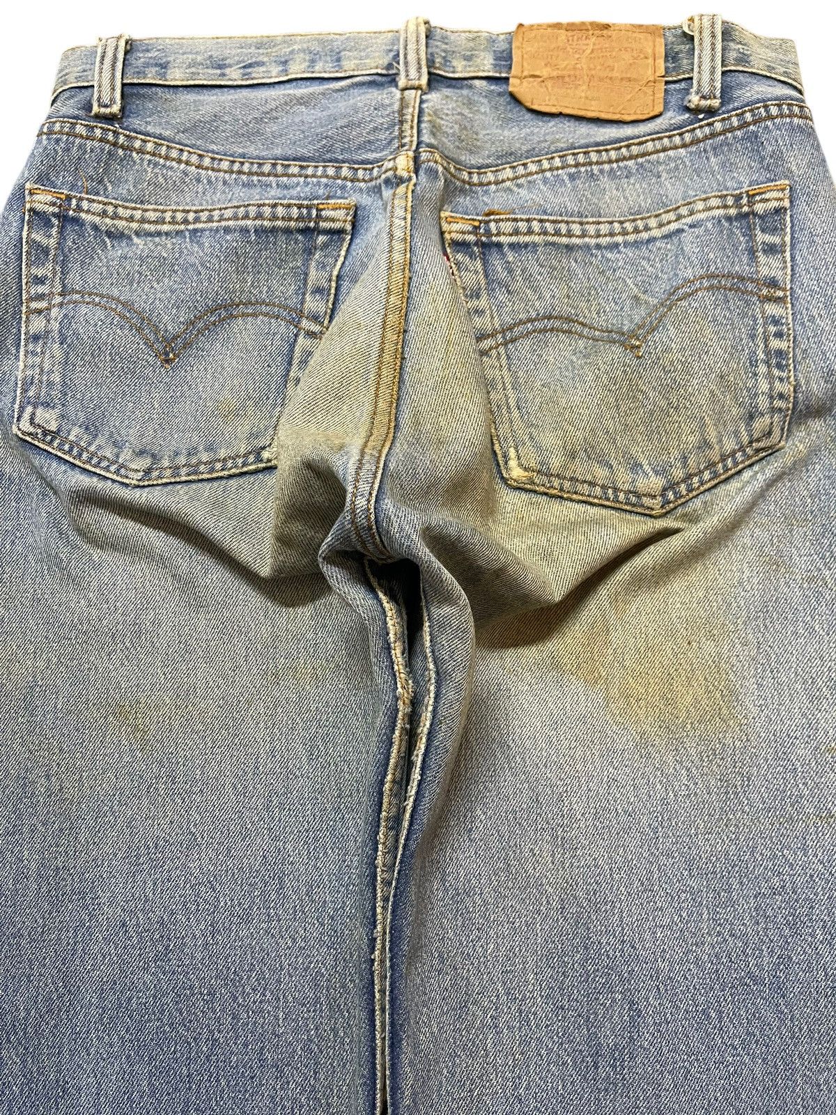 Levi's Vintage 80s Levis 501 Mud Wash Distress Style Jeans Size US 30 / EU 46 - 5 Thumbnail