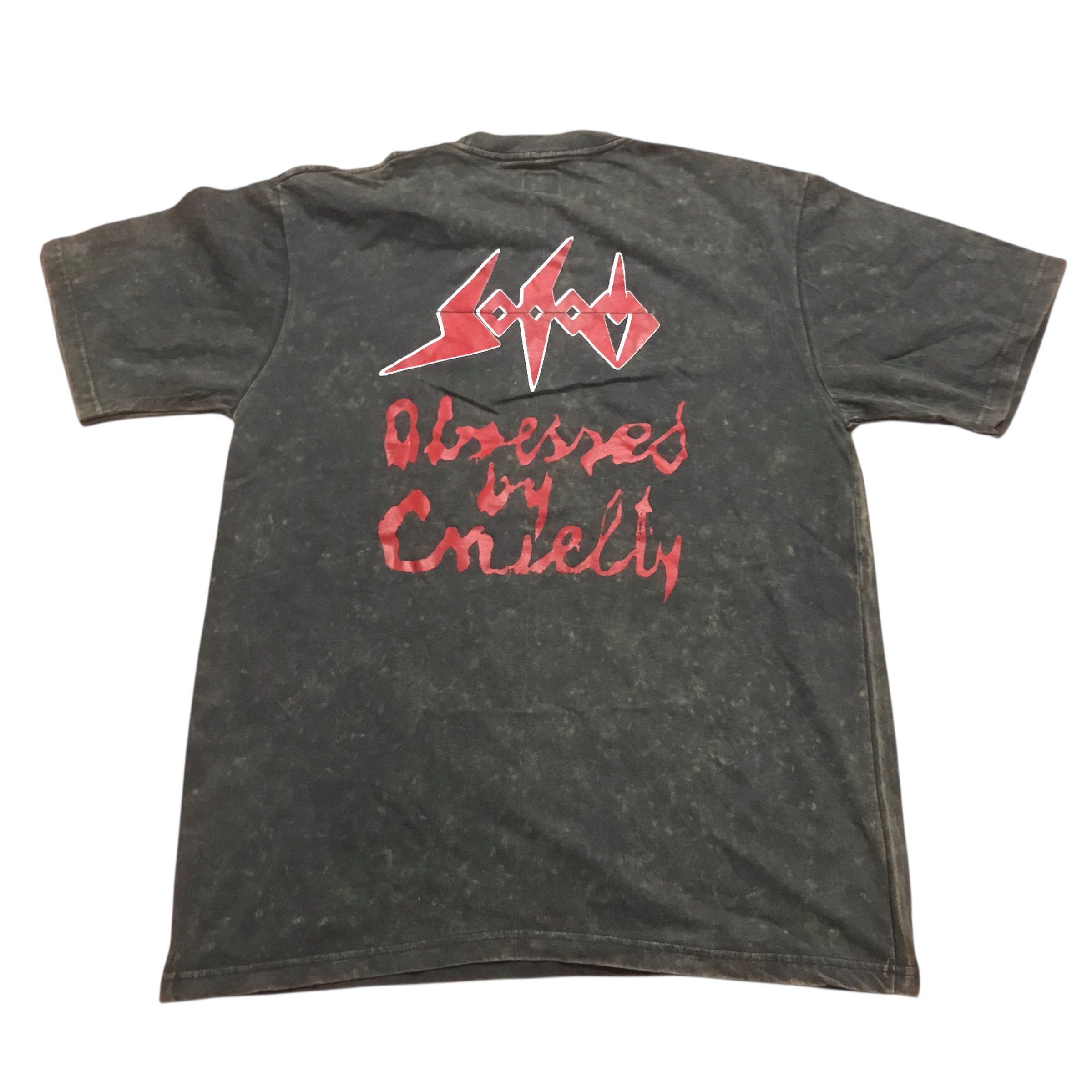 Band Tees Sodom obsessed by cruelty acid wash band tees Size US XL / EU 56 / 4 - 2 Thumbnail