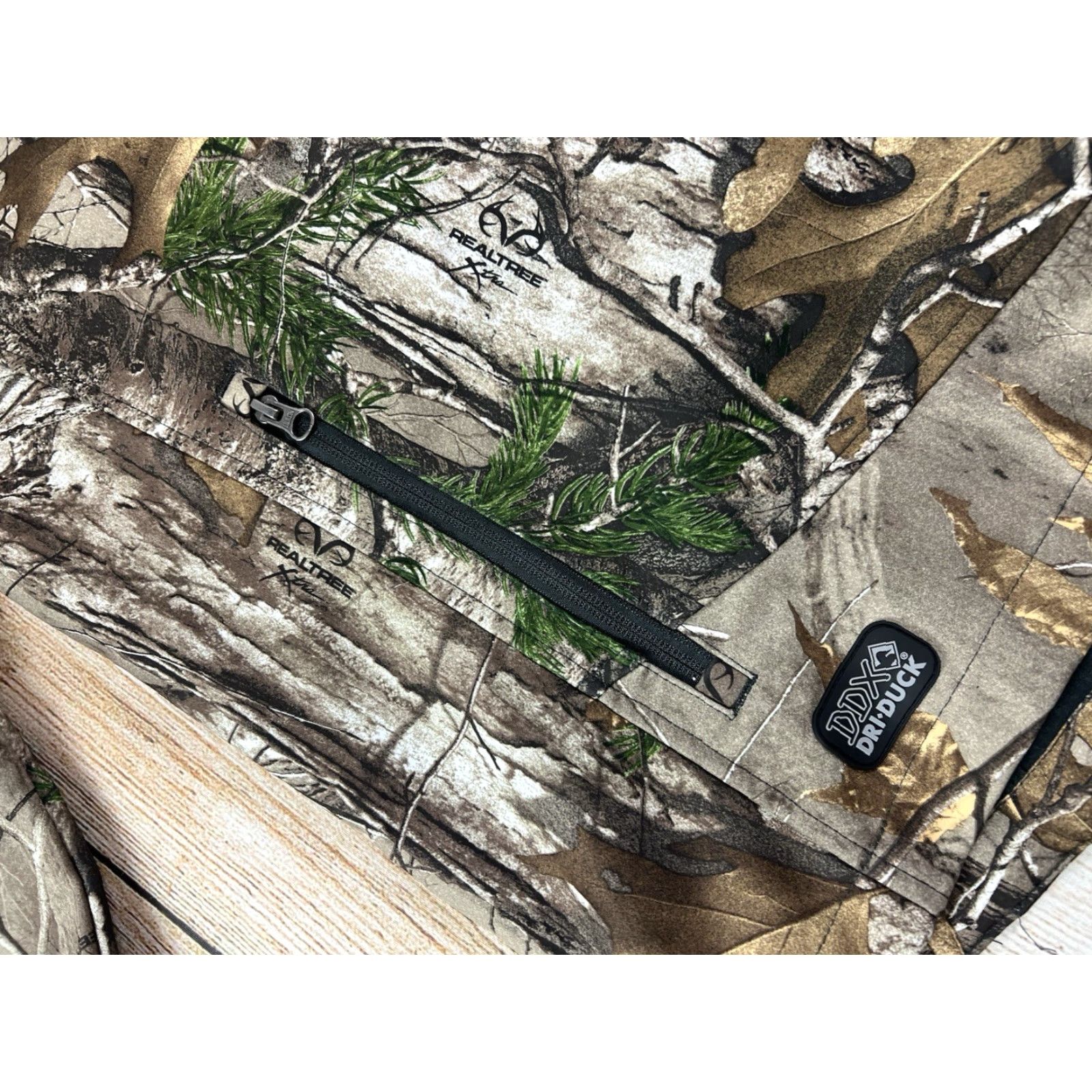Realtree DRI DUCK Mens Jacket Soft Shell Two-TXL Full Zip Camouflage RealTree Charcoal Camo 2XL Mens Regular Size US XXL / EU 58 / 5 - 5 Thumbnail