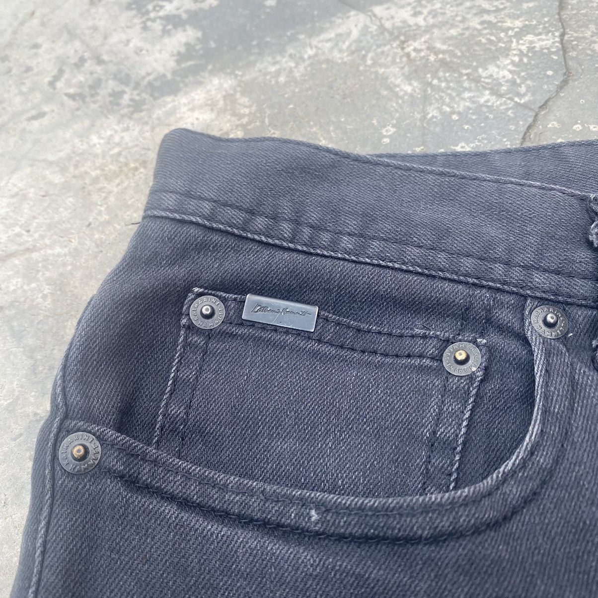 Katharine Hamnett London KATHARINE HAMNETT Stretchable Slim Fit Jeans Size US 31 - 5 Thumbnail