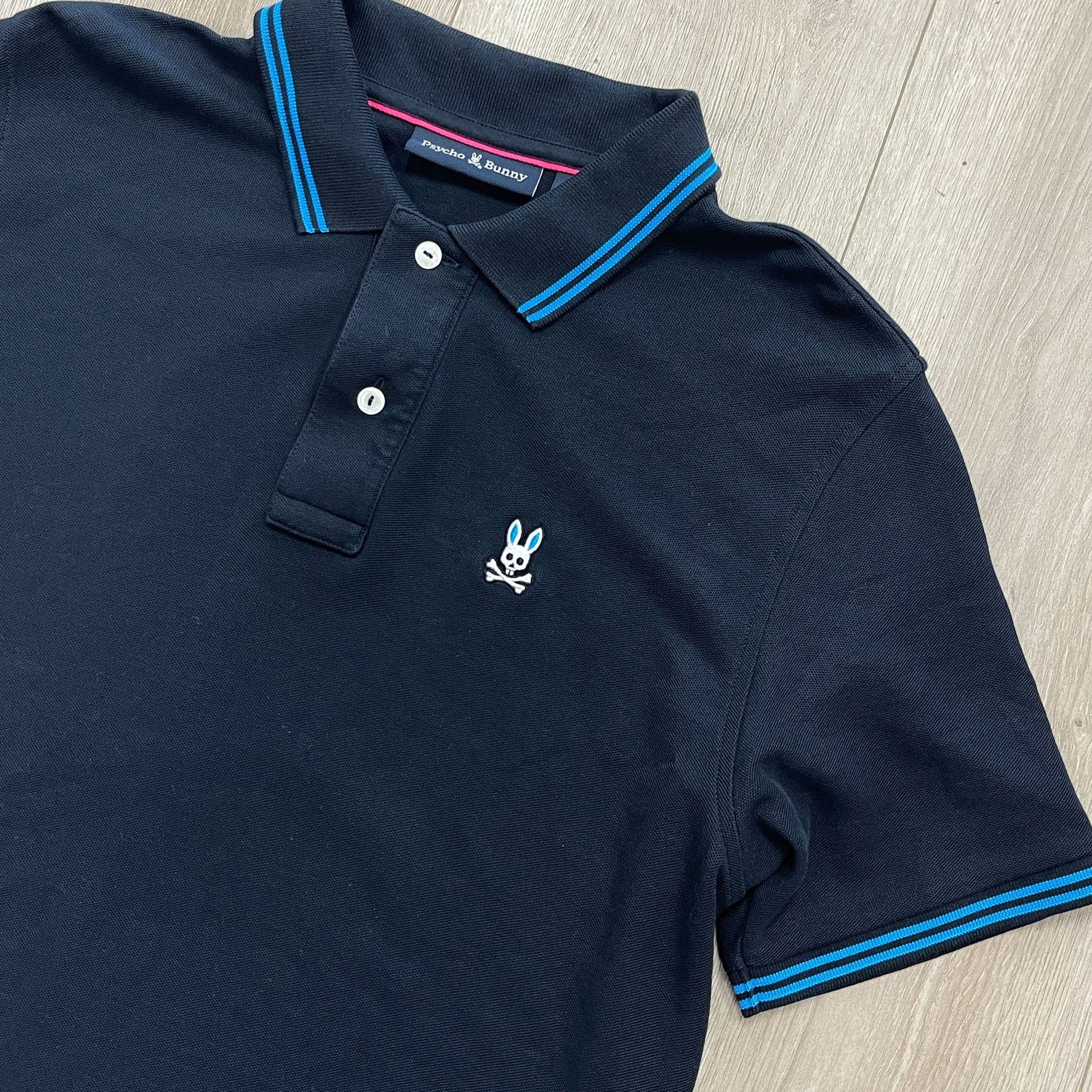 Psycho Bunny Psycho Bunny Navy Blue polo shirt size 5 Medium M B3 Size US L / EU 52-54 / 3 - 2 Thumbnail