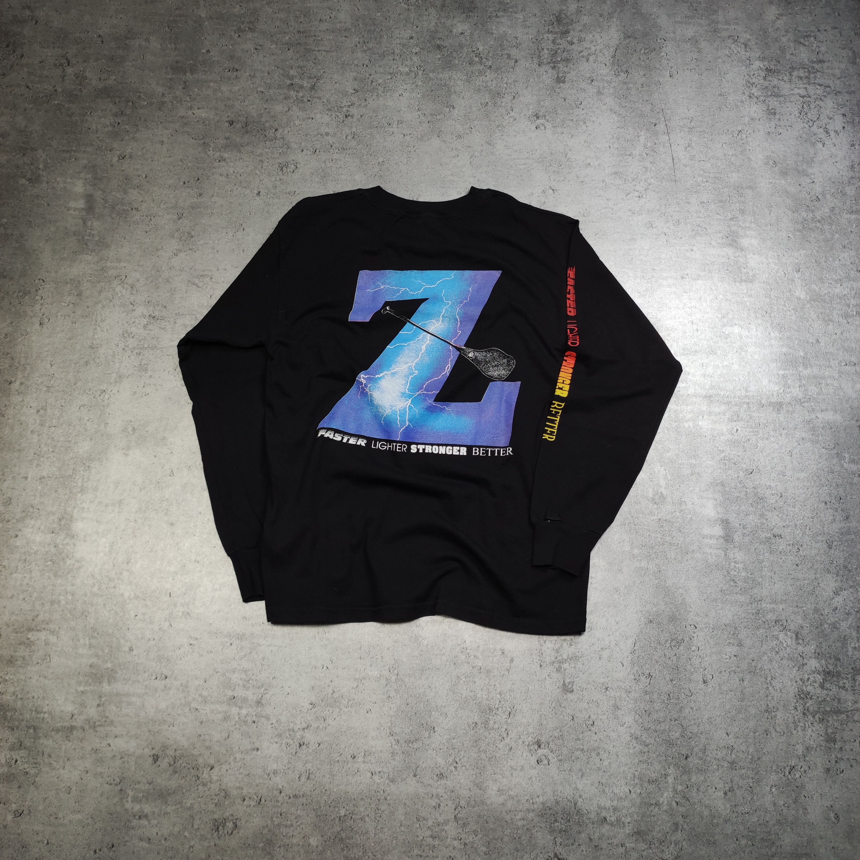 Band Tees × Vintage Vintage 90s Faster Lighter Stronger Back Logo Longsleeve Size US L / EU 52-54 / 3 - 1 Thumbnail