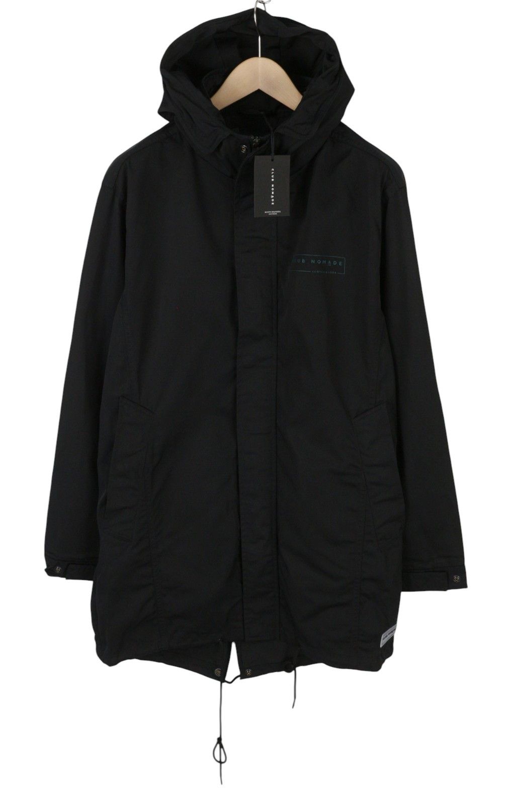 Scotch & Soda M Black Double Hood Lightweight Parka 88477 Size US M / EU 48-50 / 2 - 1 Thumbnail
