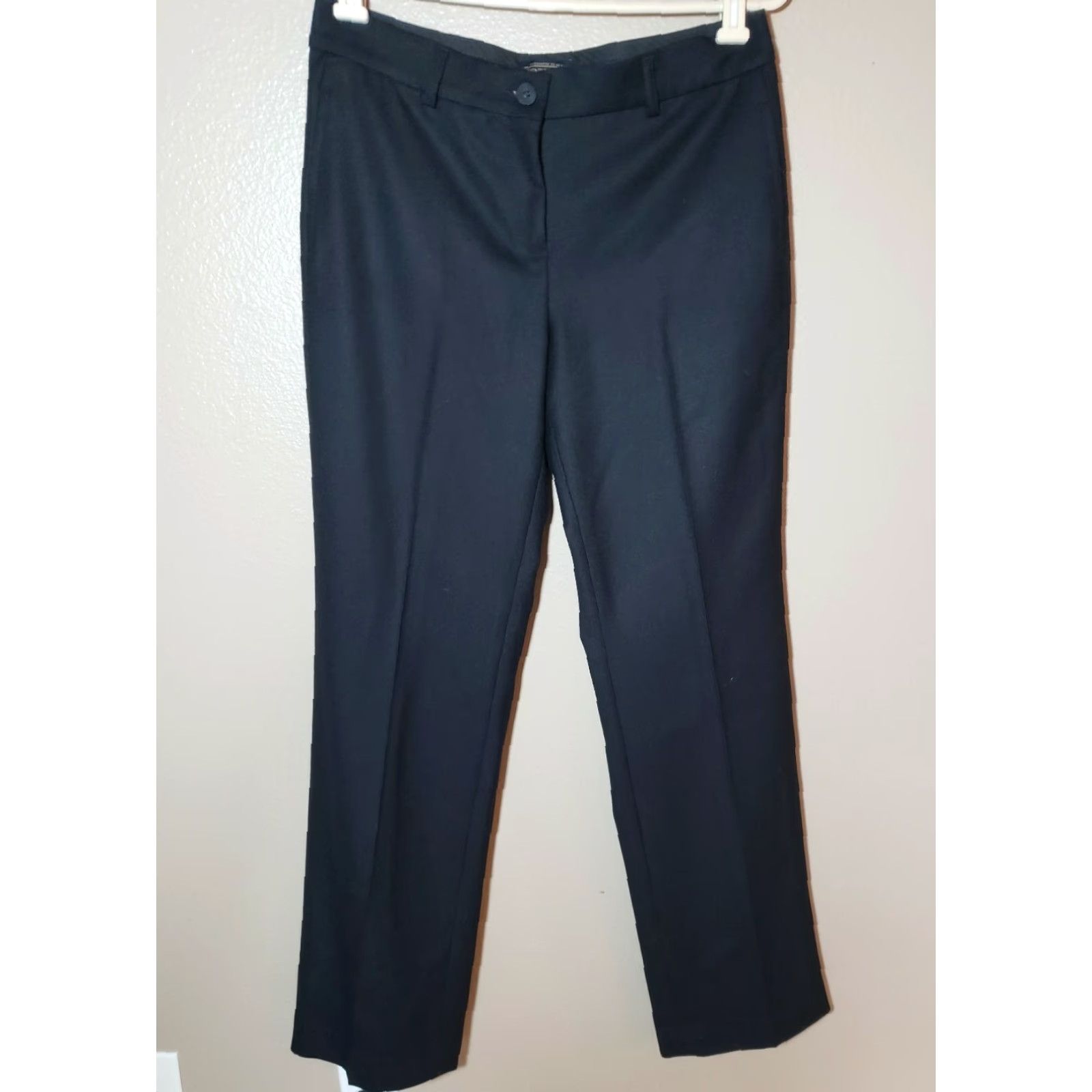 Pendleton Pendleton Womens Wool Dress Pants Black Straight Leg Flat Front Size 6 Pockets Size 28" / US 6 / IT 42 - 2 Thumbnail