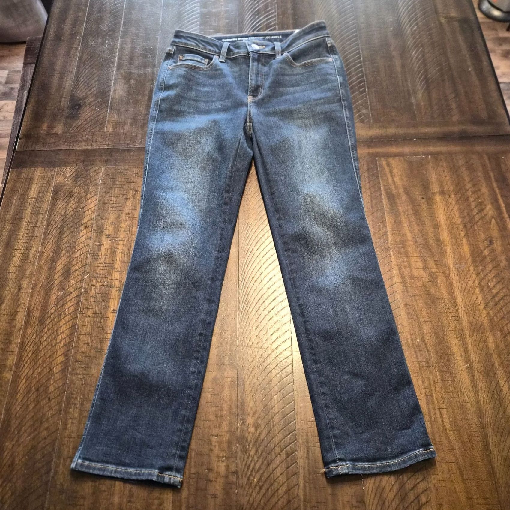 Vintage Chicos Jeans Womens Blue Define Me Denim Straight Leg Ankle Size 2 Regular Size 26" / US 2 / IT 38 - 2 Thumbnail