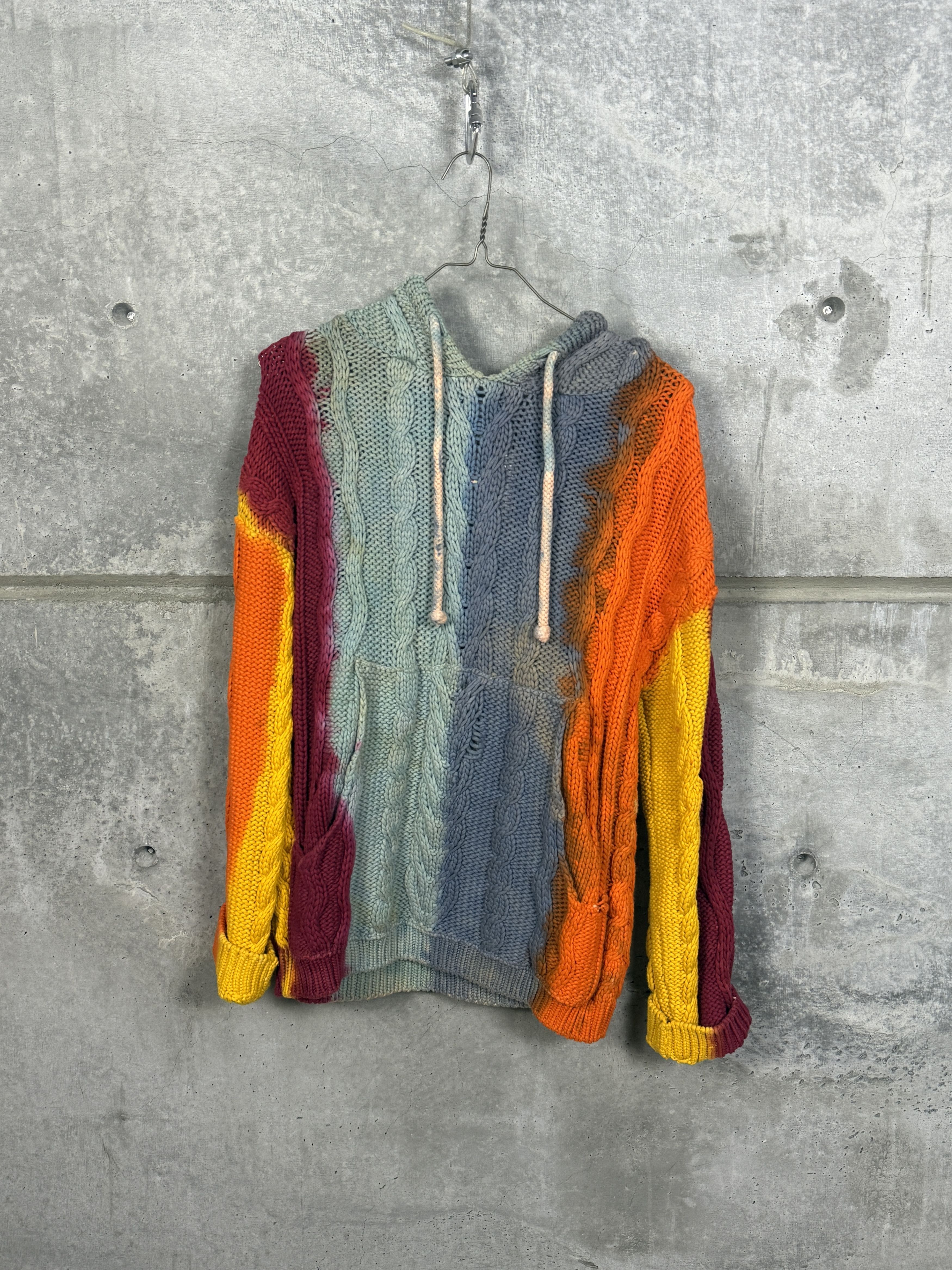 CAMP HIGH KNIT TYE-DYE HOODIE - Main Image