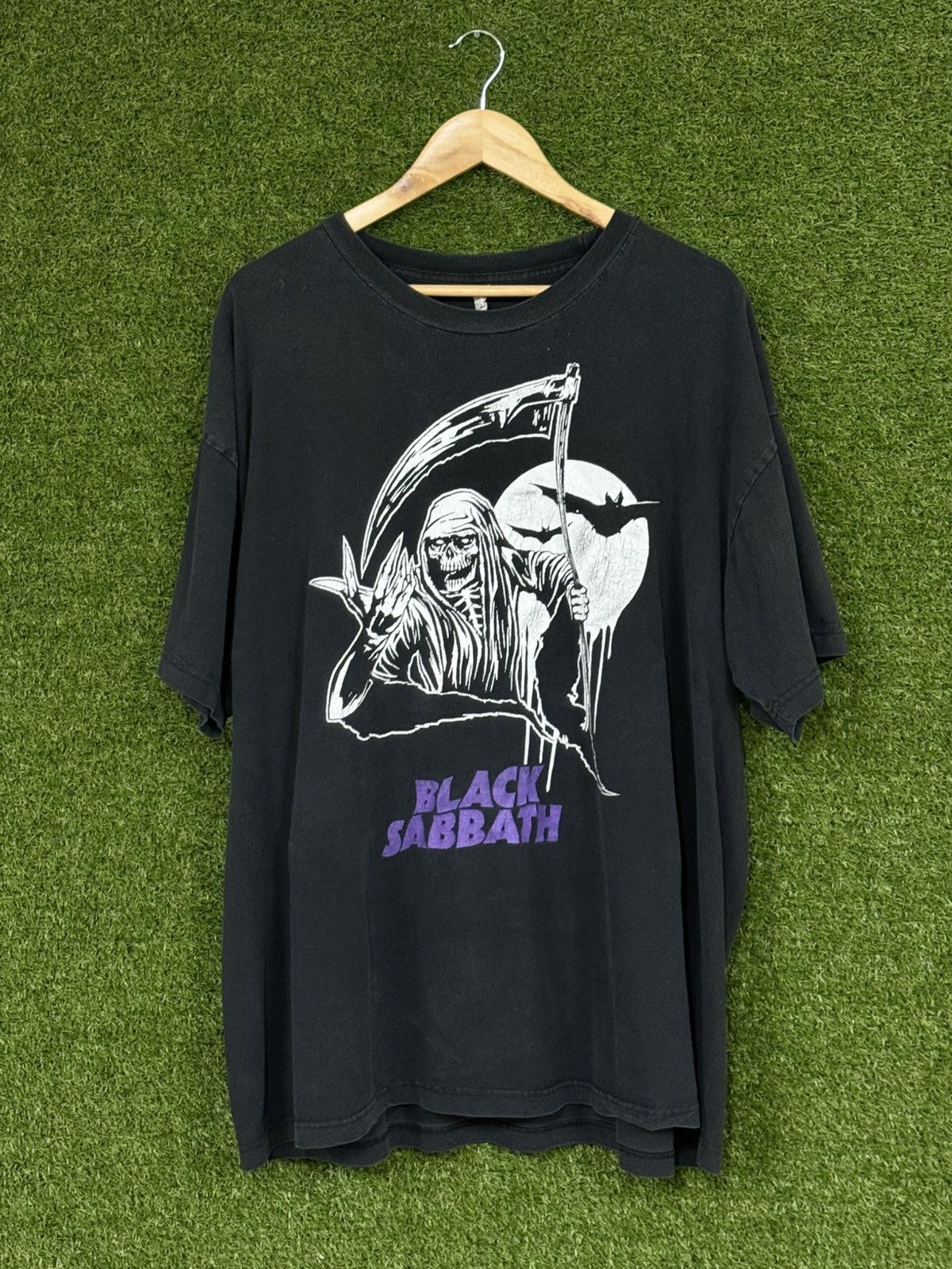 Vintage RARE Vintage Black Sabbath Grim Reaper Black Ozzy Tee 3XL Size US XXL / EU 58 / 5 - 1 Thumbnail