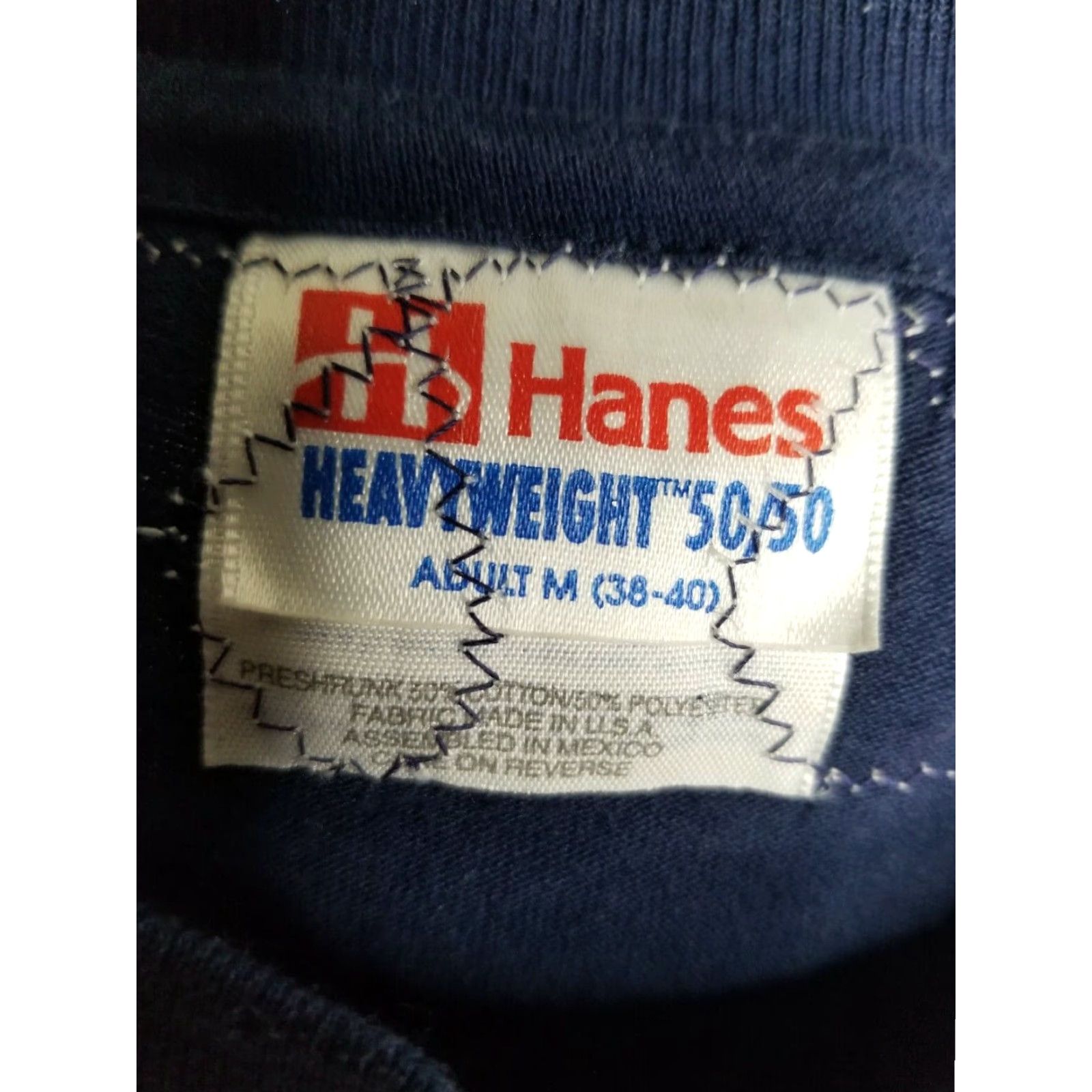 Hanes Vintage Hanes Lace Embellished Yoke Floral T-Shirt M Made in USA Blue 90s T-Shirt Mens Size US M / EU 48-50 / 2 - 4 Thumbnail