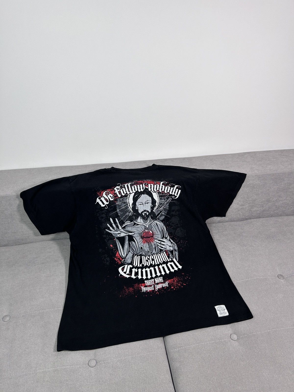 Band Tees × Vintage Oldschool criminal black tee Size US XL / EU 56 / 4 - 2 Thumbnail