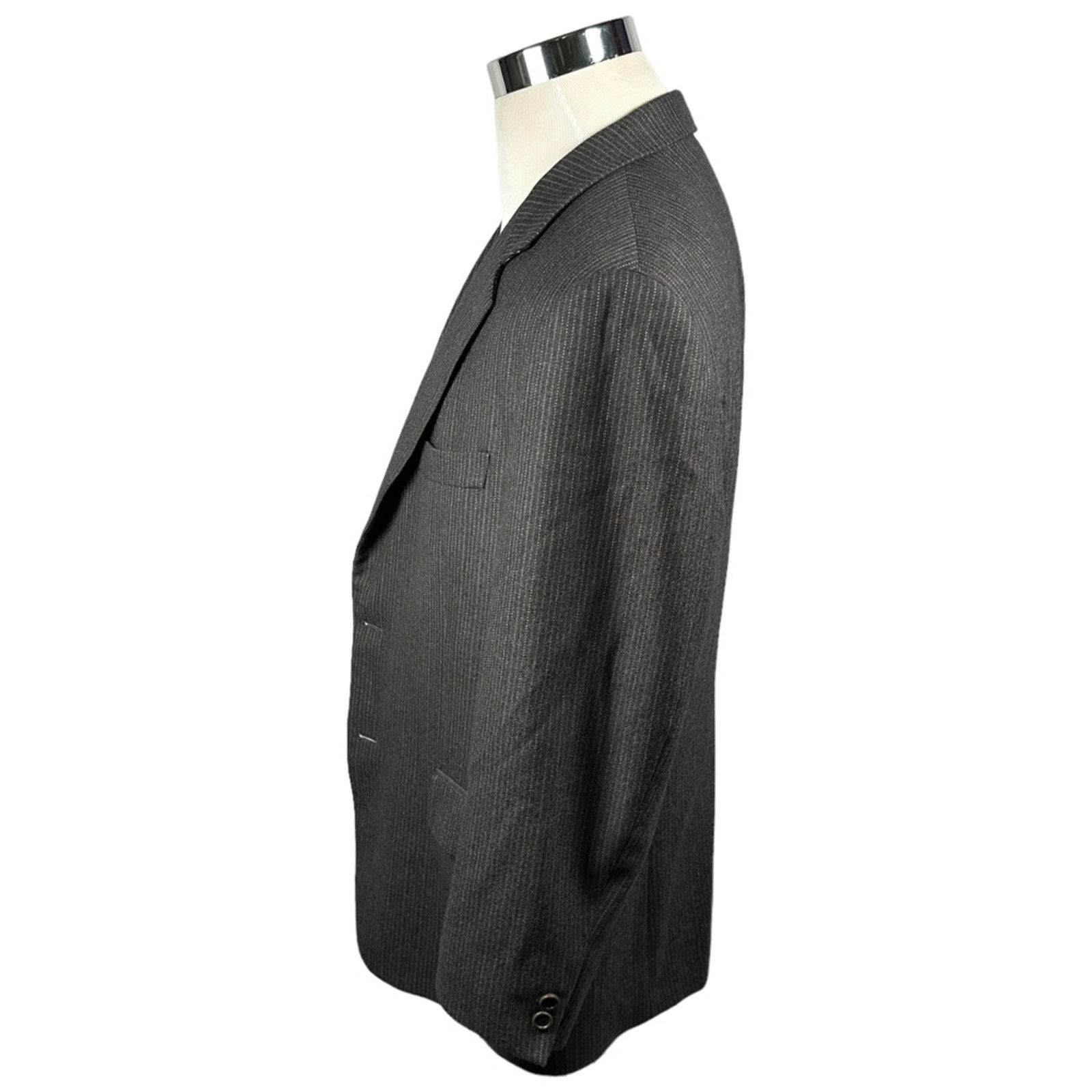 Brooks Brothers Brooks Brothers Loro Piana Blazer Jacket Gray Wool Stripe 42 Size 42R - 5 Thumbnail