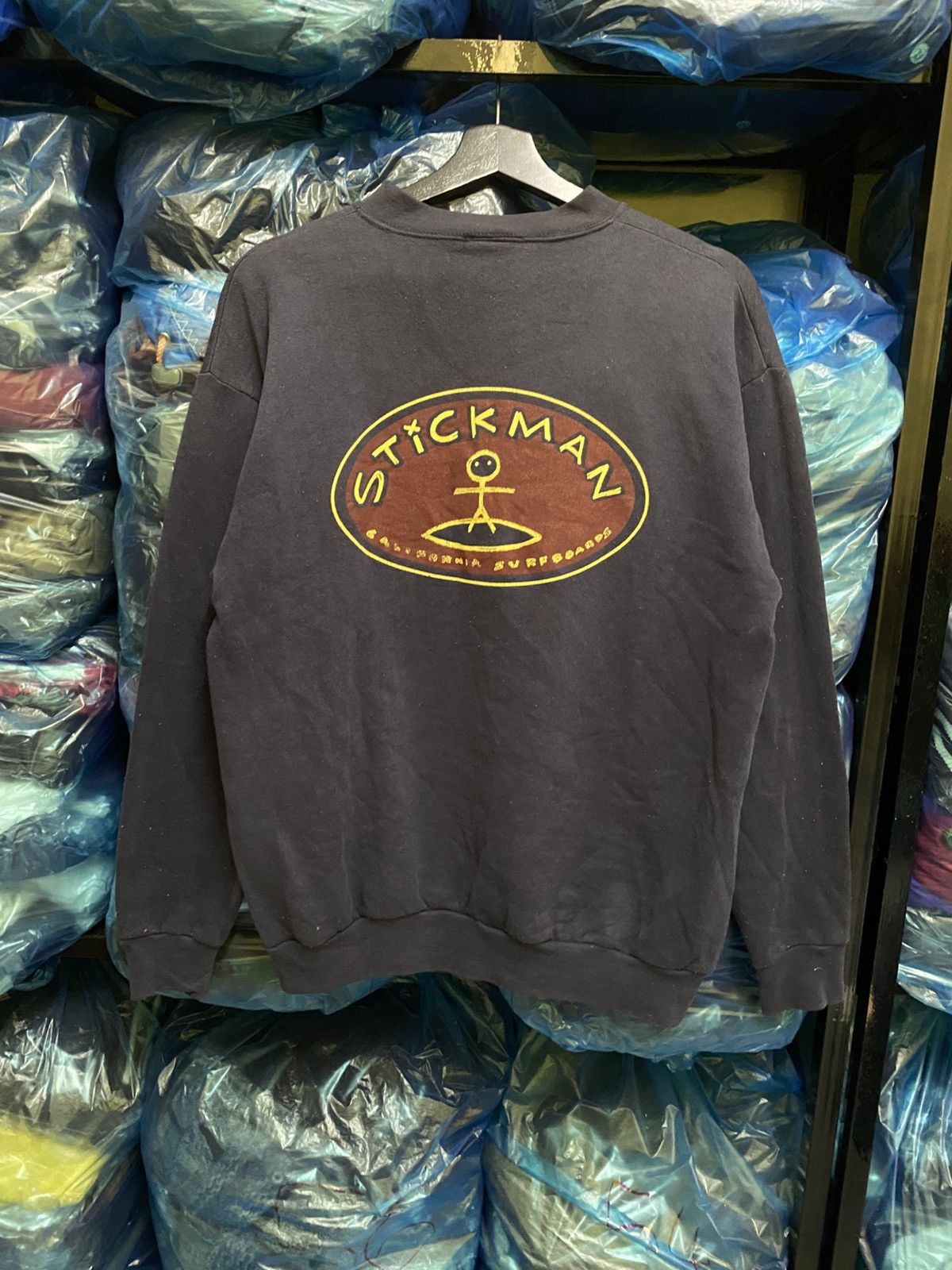 Vintage VINTAGE 90S STICKMAN SURFING SWEATSHIRT MADE IN USA Size US M / EU 48-50 / 2 - 1 Thumbnail