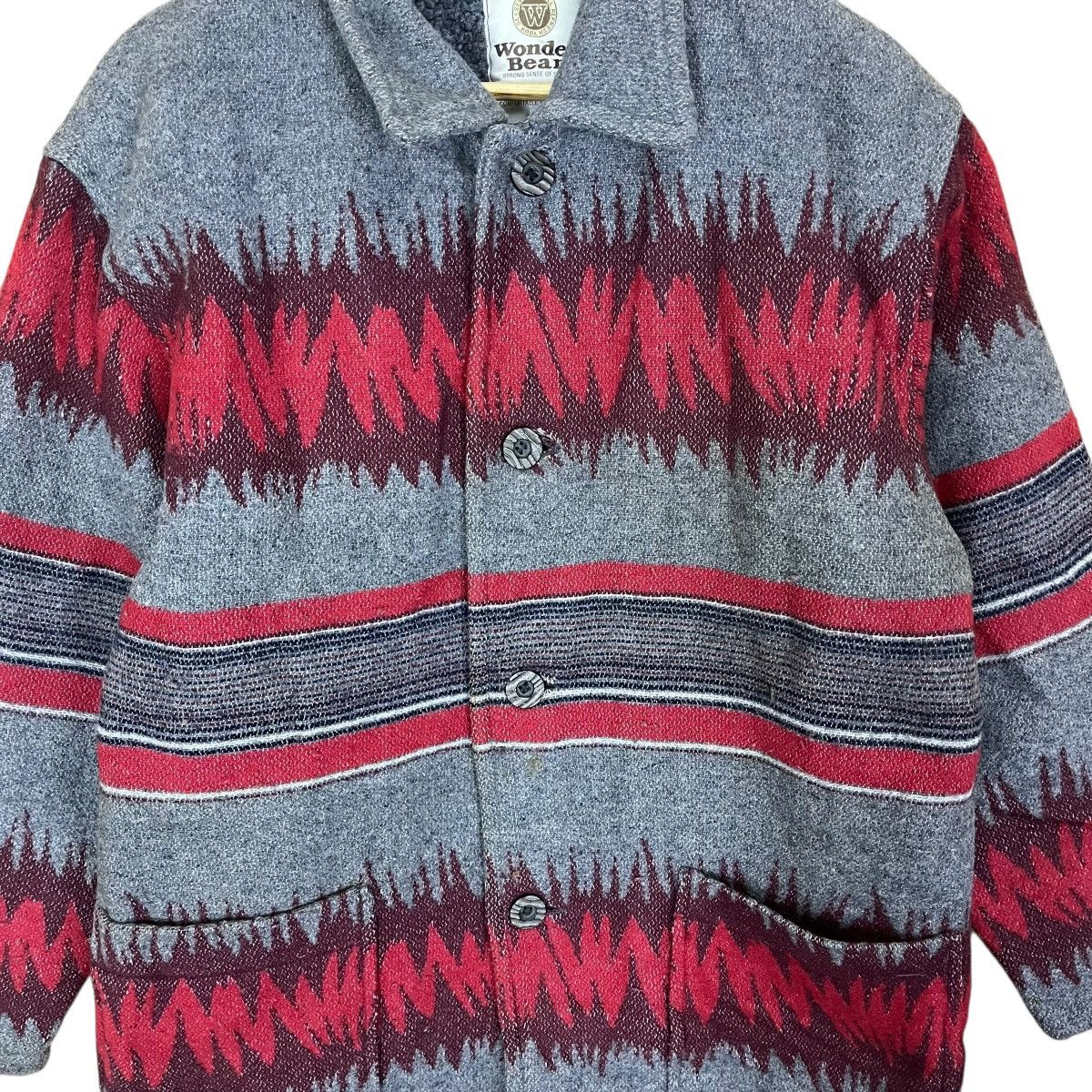 Pendleton Vintage 90’s Wonder Bear Native Hippie Button Jacket Size US M / EU 48-50 / 2 - 7 Thumbnail