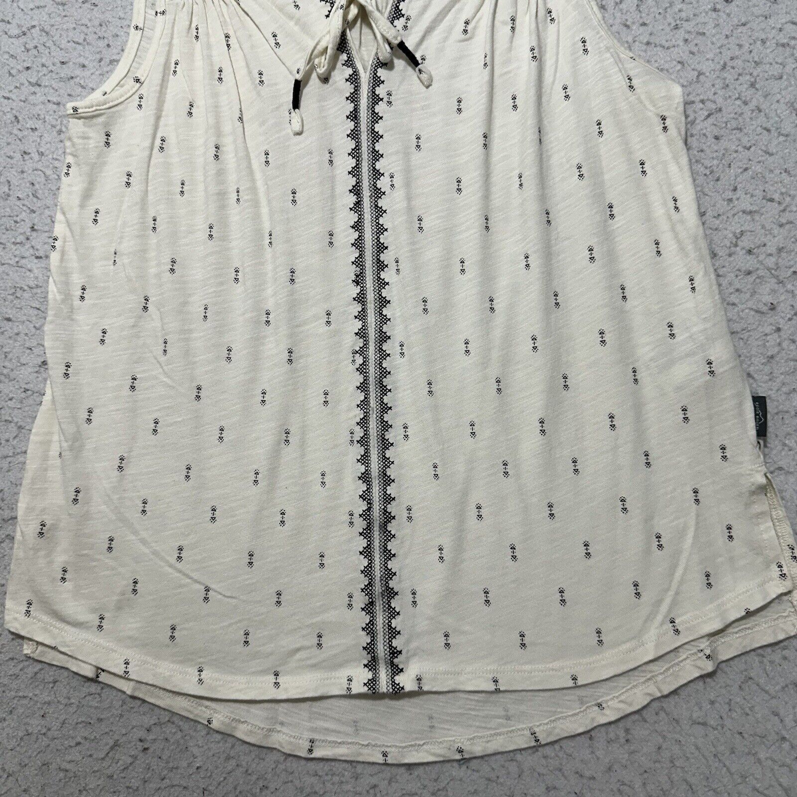 Eddie Bauer Eddie Bauer Small Cream Boho Pullover Tank Top Blouse Size S / US 4 / IT 40 - 7 Thumbnail