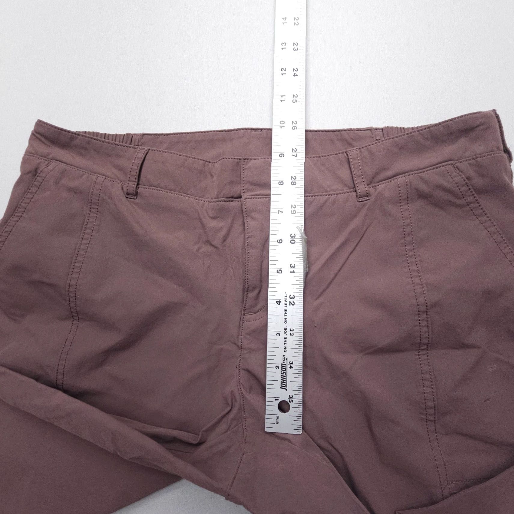 Vintage Kirkland Signature Pants Casual Travel 33 x 25 Pink Stretch Cropped Regular WOMEN Size 24" / US 00 / IT 34 - 5 Thumbnail