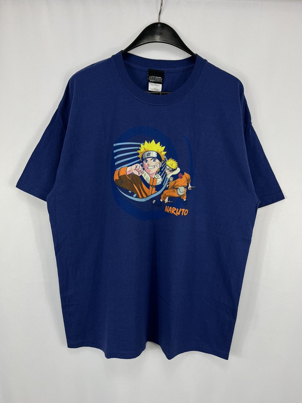 Image of Anima x Vintage Deadstock 2002 Naruto Vintage Anime Manga Movie T-Shirt XL in Blue, Men's