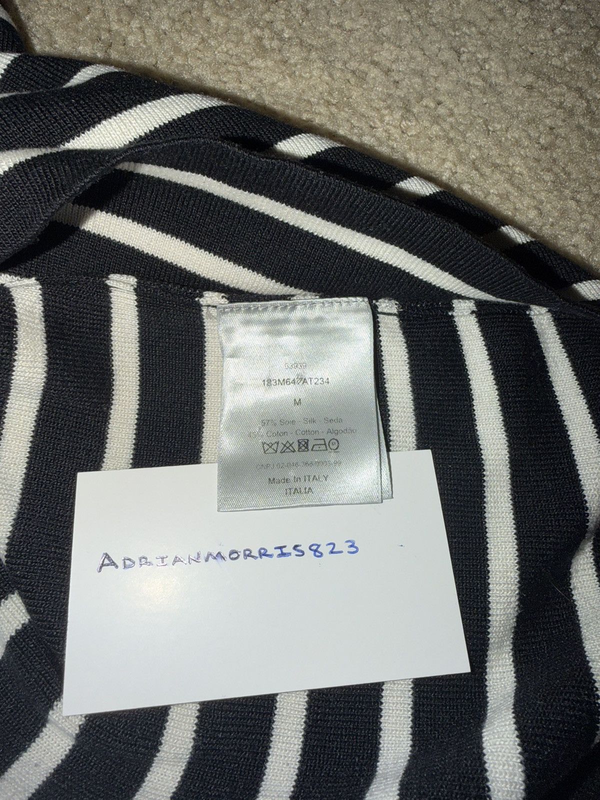 Dior Dior striped shirt size M Size US M / EU 48-50 / 2 - 5 Thumbnail