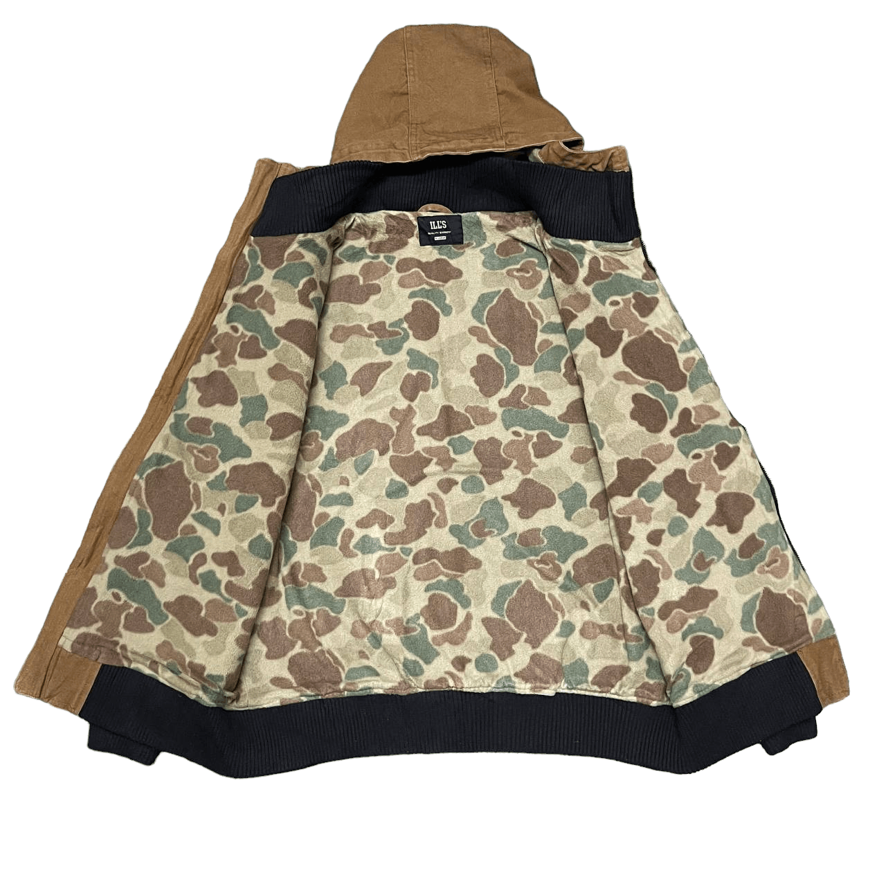 Japanese Brand Vintage Ill's Canvas Hooded Jacket Camo Linning Size US XL / EU 56 / 4 - 8 Thumbnail