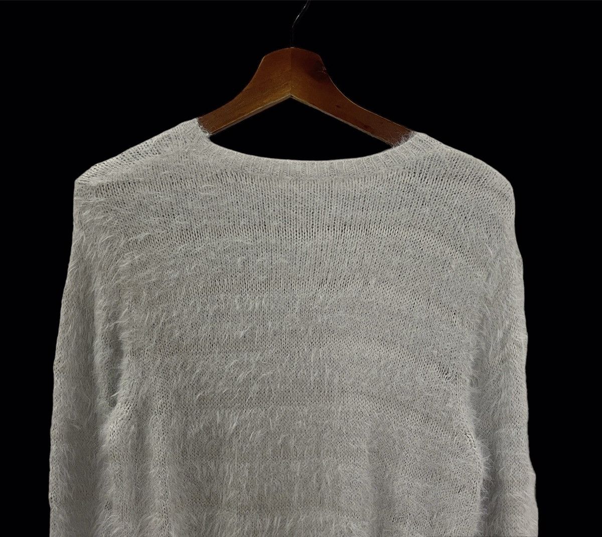 Aran Isles Knitwear × Japanese Brand Shoo La Rue Mohair Jumper Vintage Knitwear Size M / US 6-8 / IT 42-44 - 10 Thumbnail